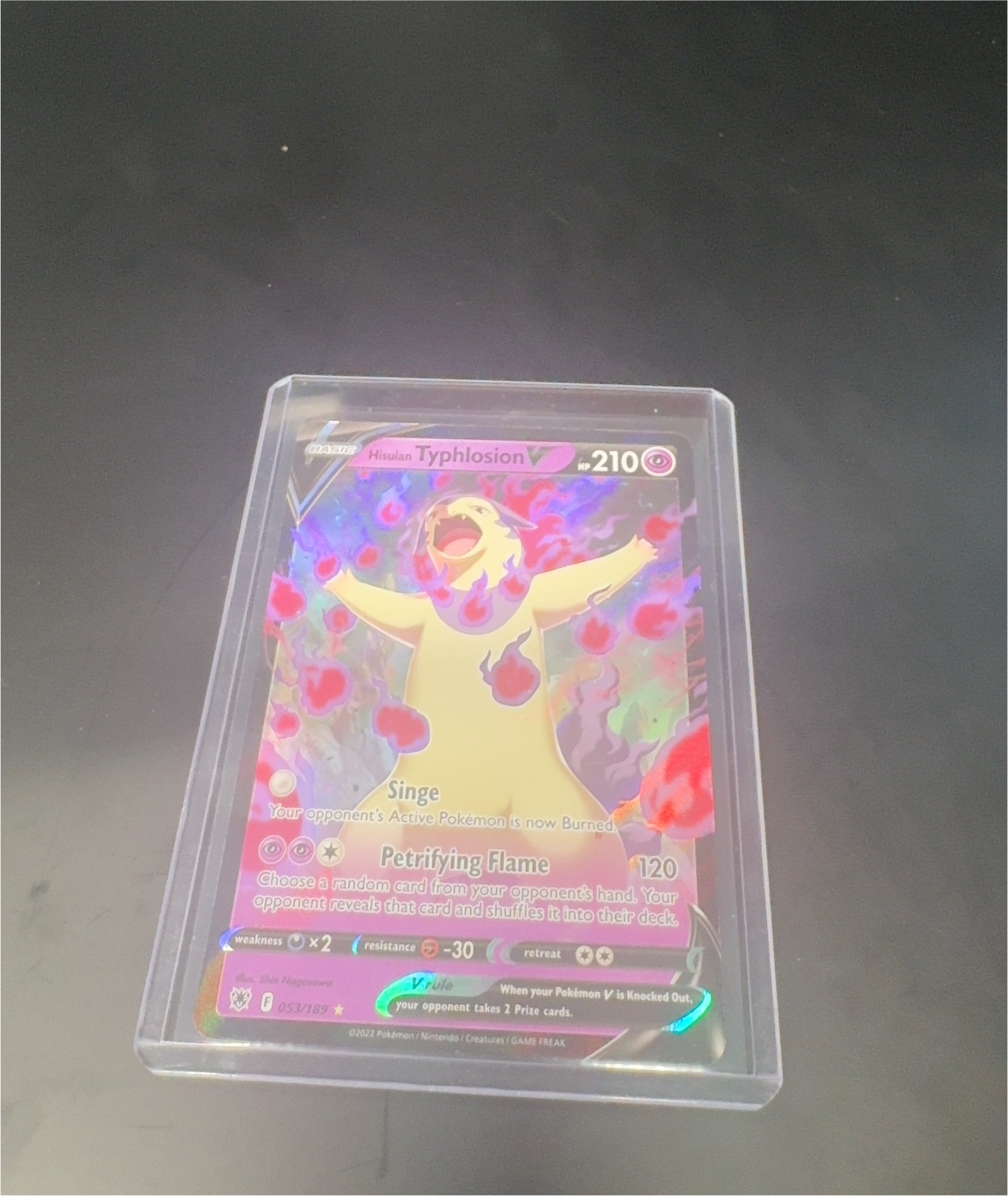2022 Pokémon #053 Hisuian Typhlosion V — front