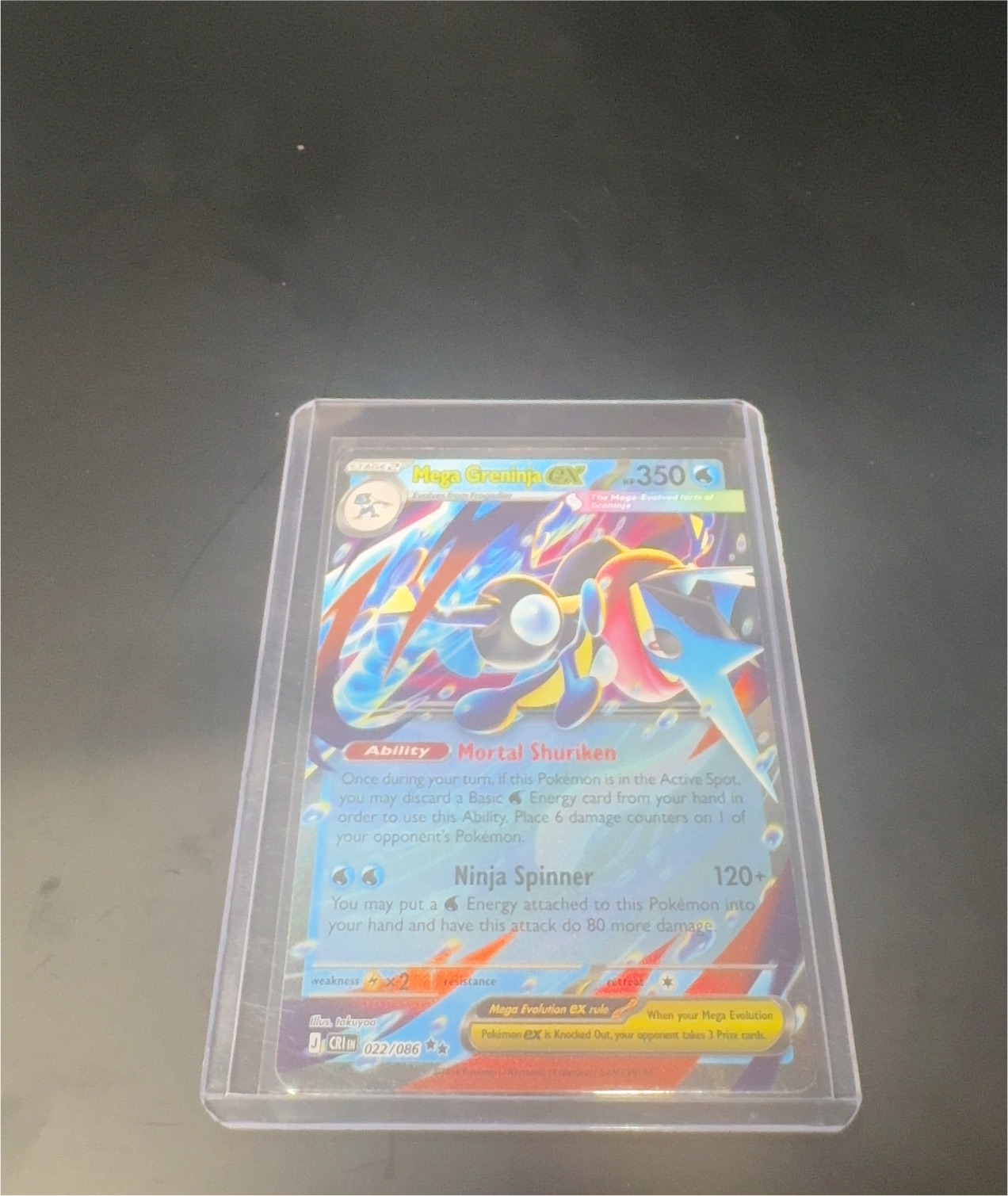 2026 Pokémon Chaos Rising #022 Mega Greninja ex — front