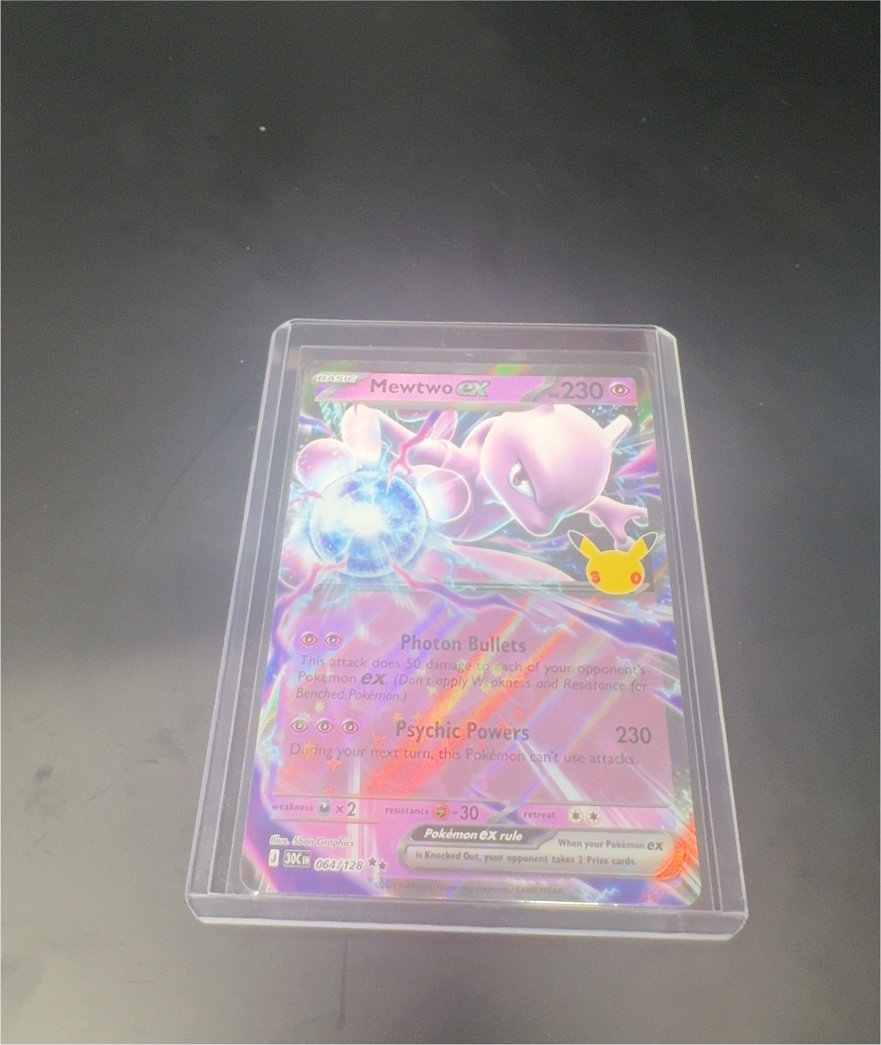 2025 Pokémon Mewtwo ex #064/128 — front