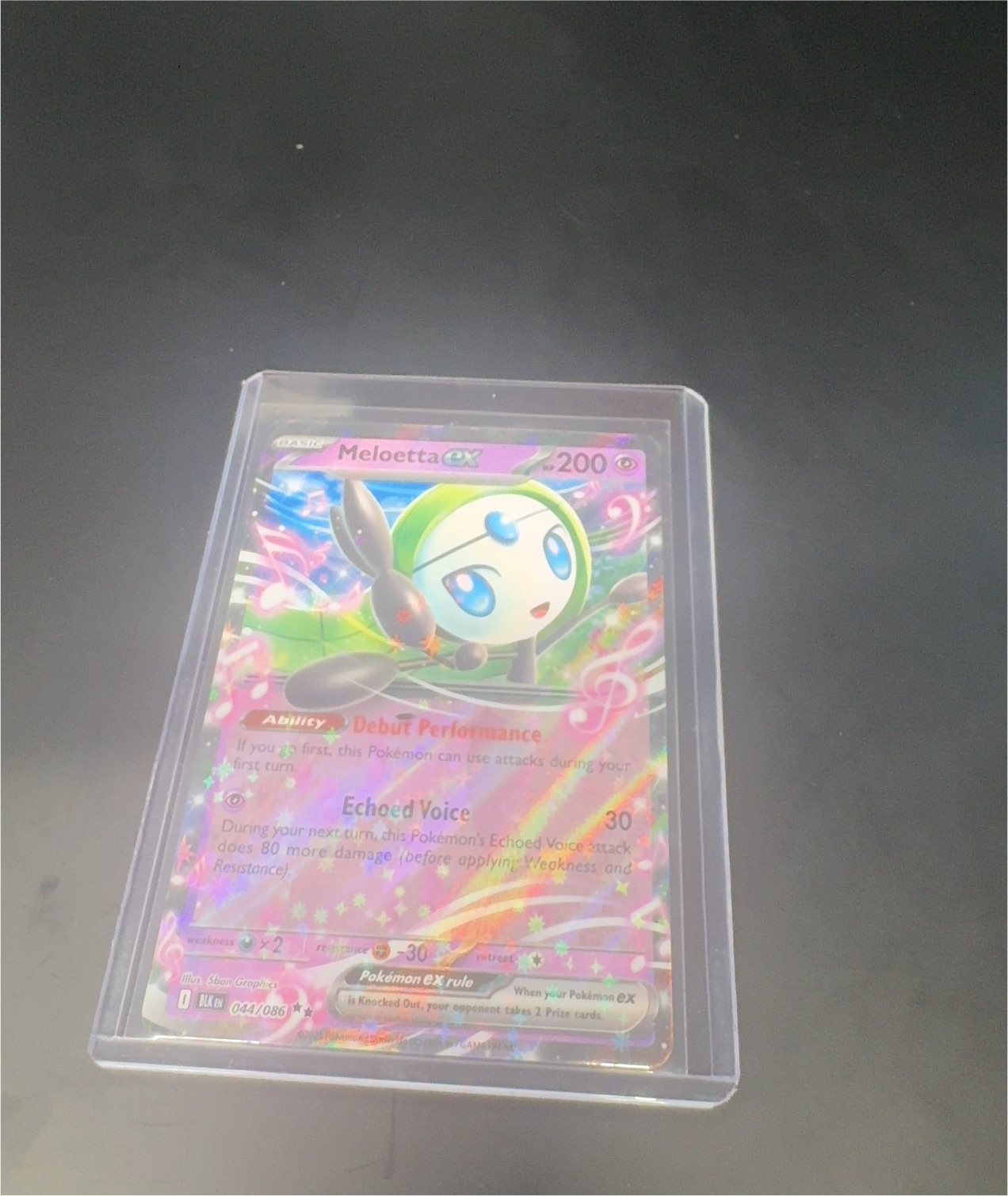 2025 Pokémon Black Bolt #044 Meloetta ex — front