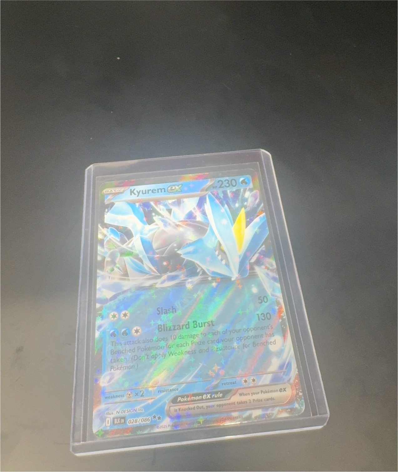 2025 Pokémon Black Bolt #028 Kyurem ex — front