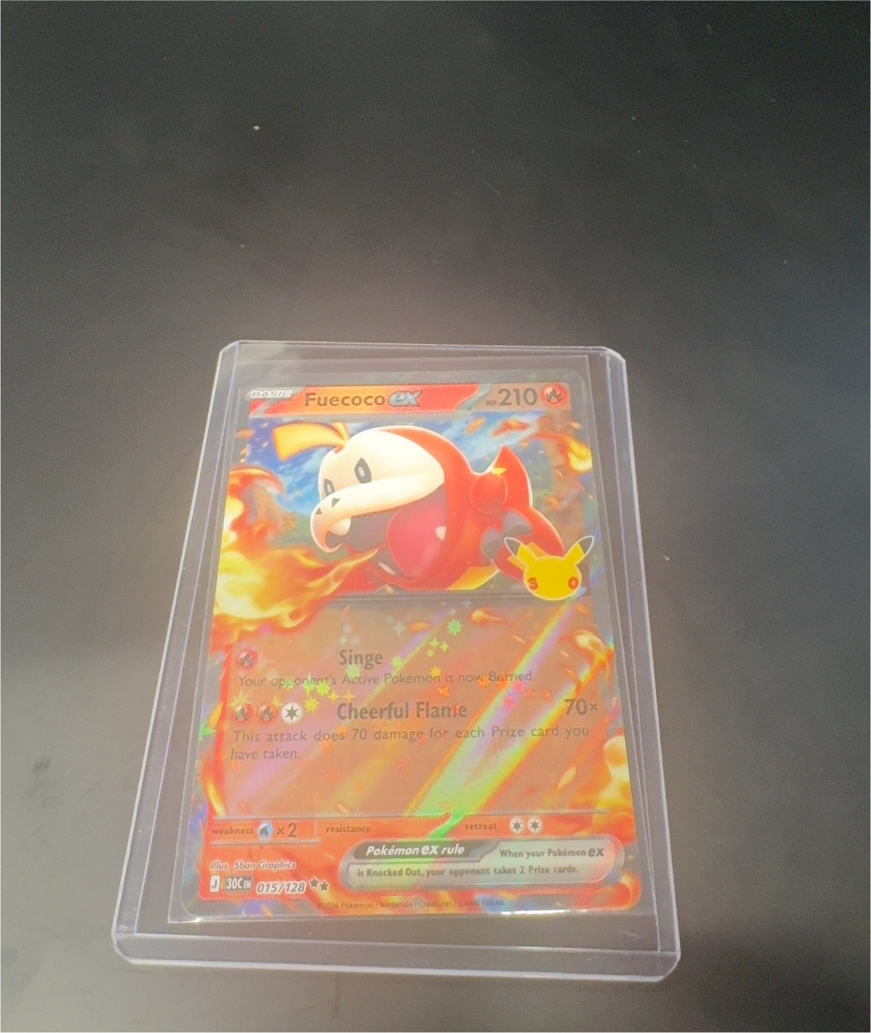 2025 Pokémon Mega Evolution—Phantasmal Flames #015 Fuecoco ex — front