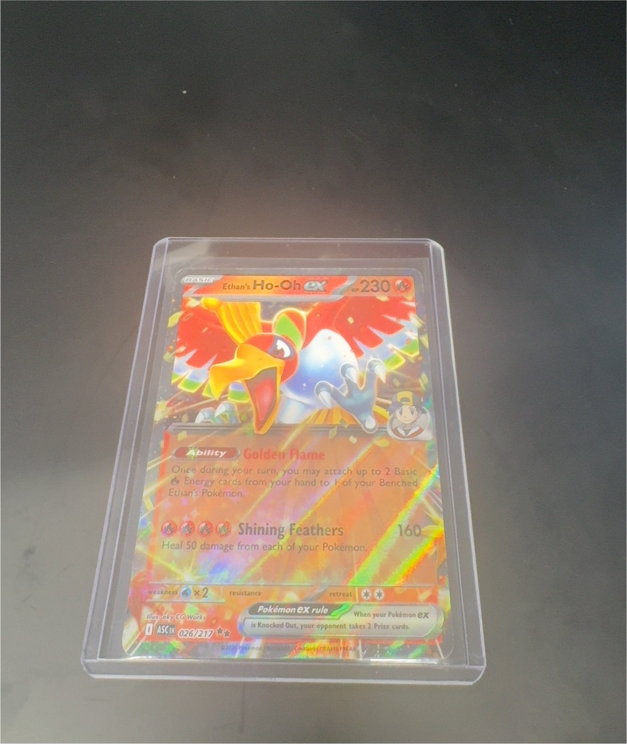 2025 Pokémon #026 Ethan's Ho-Oh ex — front
