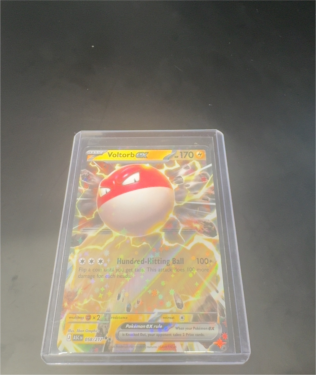 2025 Pokémon Scarlet & Violet—Destined Rivals #058 Voltorb ex — front