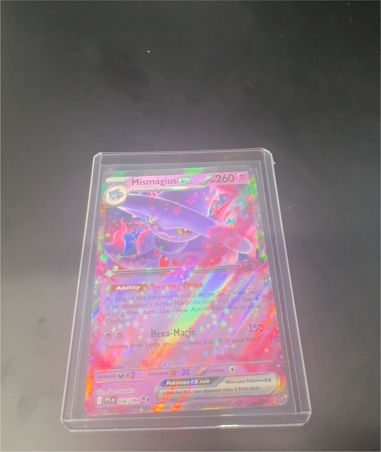 2025 Pokémon #036 Mismagius ex — front