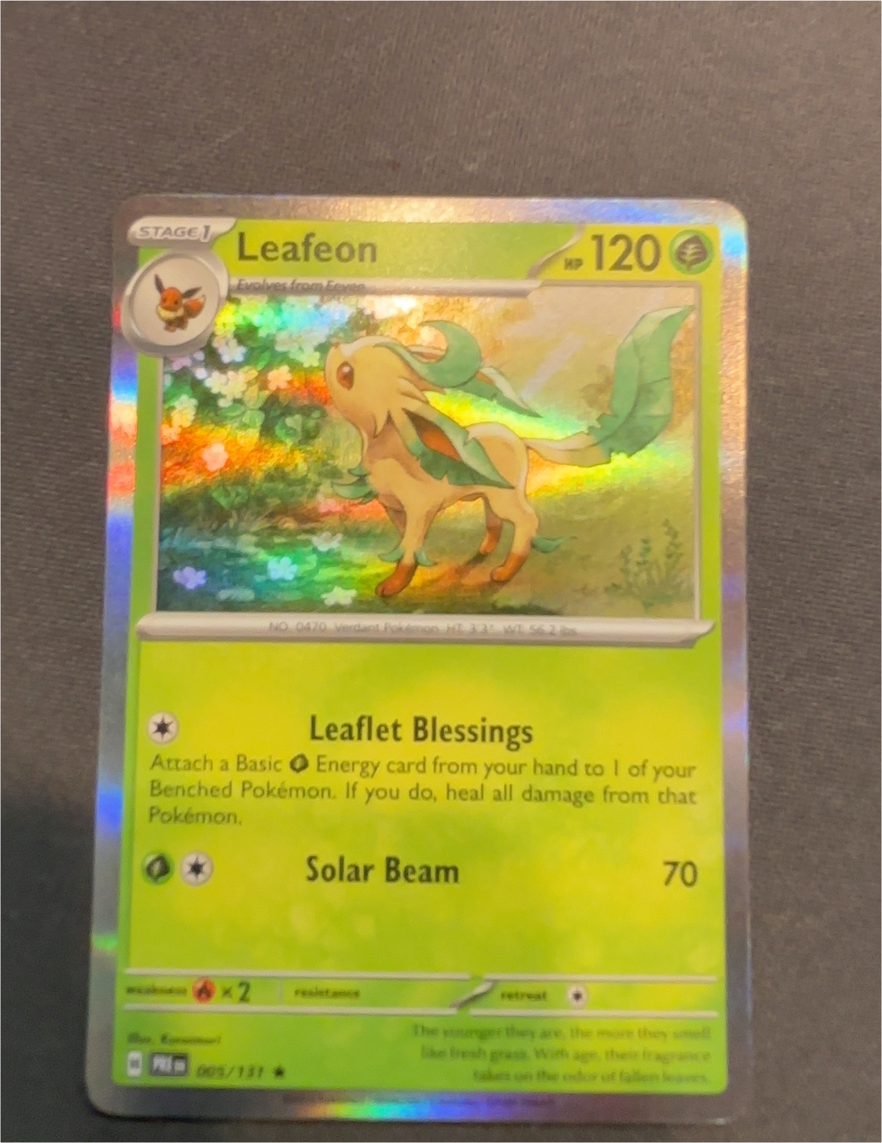 2018 Pokémon #20 Leafeon — front