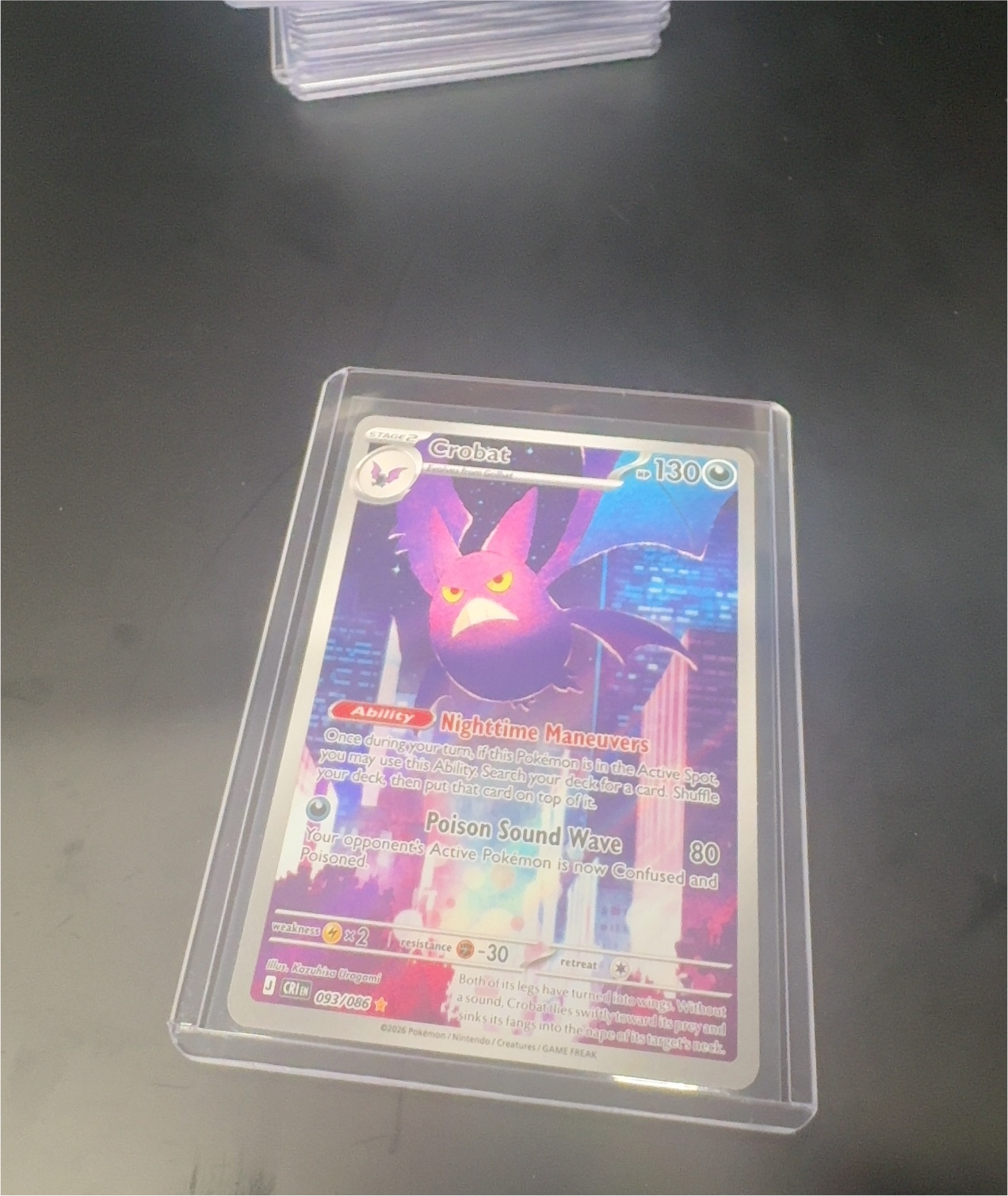 2025 Pokémon #093 Crobat ex — front