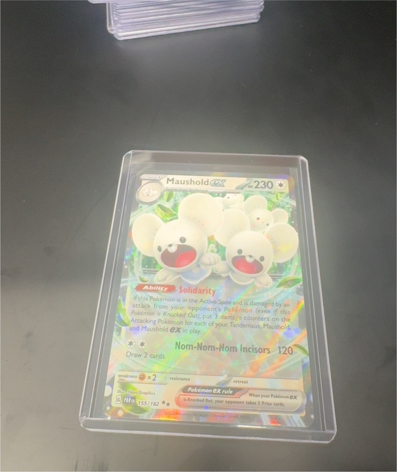 2025 Pokémon Destined Rivals #155 Maushold ex — front