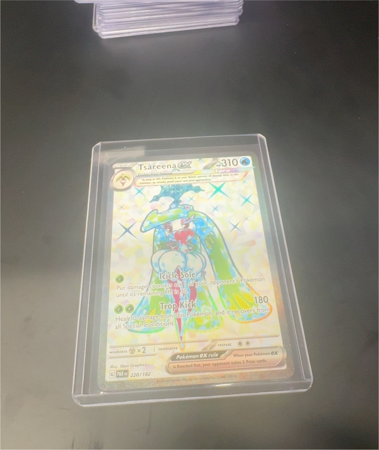 2023 Pokémon Paradox Rift #220 Tsareena ex — front