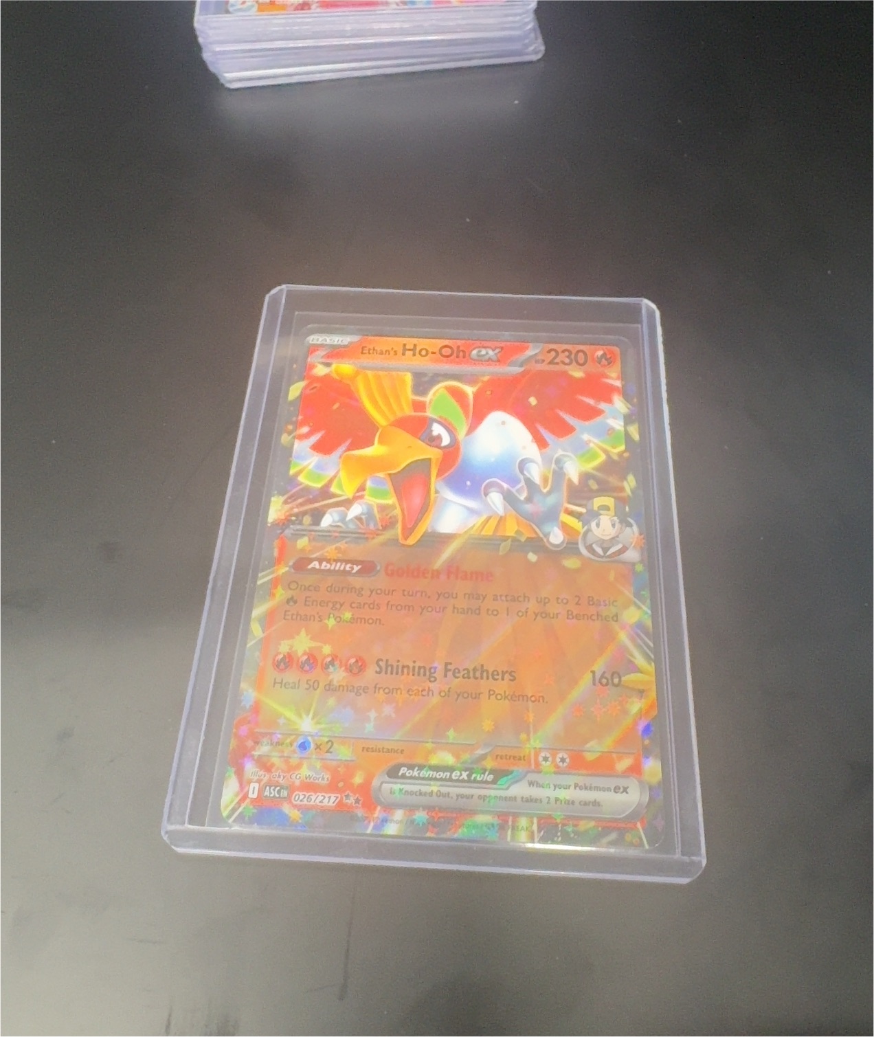 2025 Pokémon Destined Rivals #026 Ethan's Ho-Oh ex — front