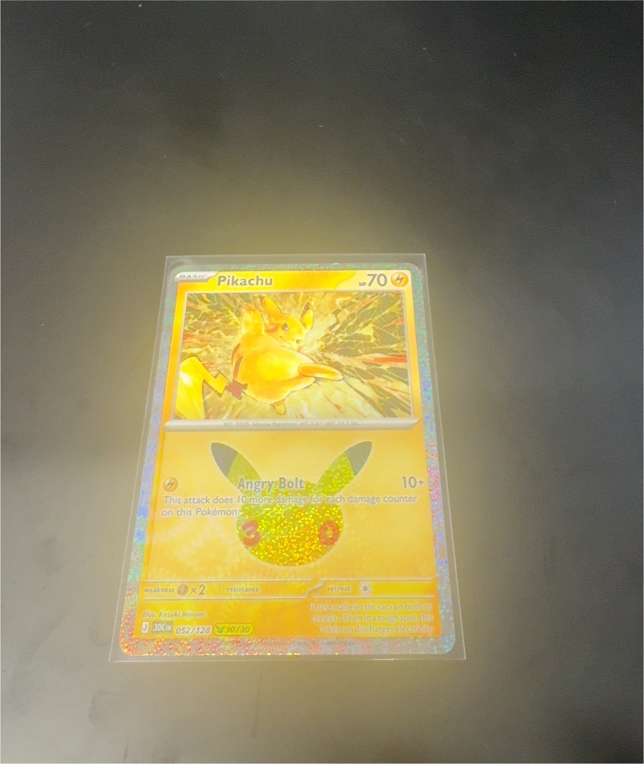 2016 Pokémon 20th Anniversary Collection #052 Pikachu — front