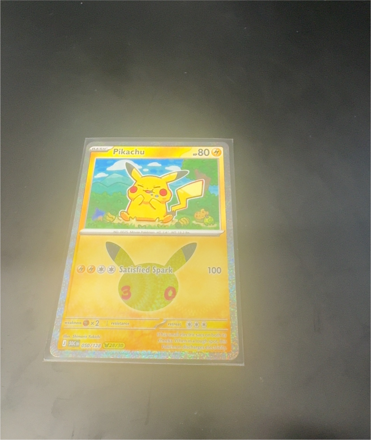 2026 Pokémon 30th Anniversary #050 Pikachu — front