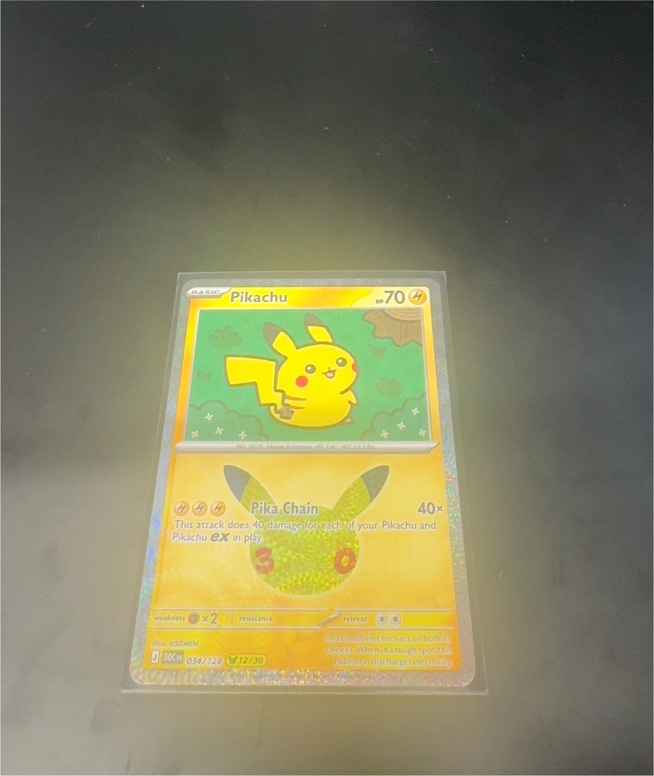 2026 Pokémon 30th Anniversary Collection #034 Pikachu — front