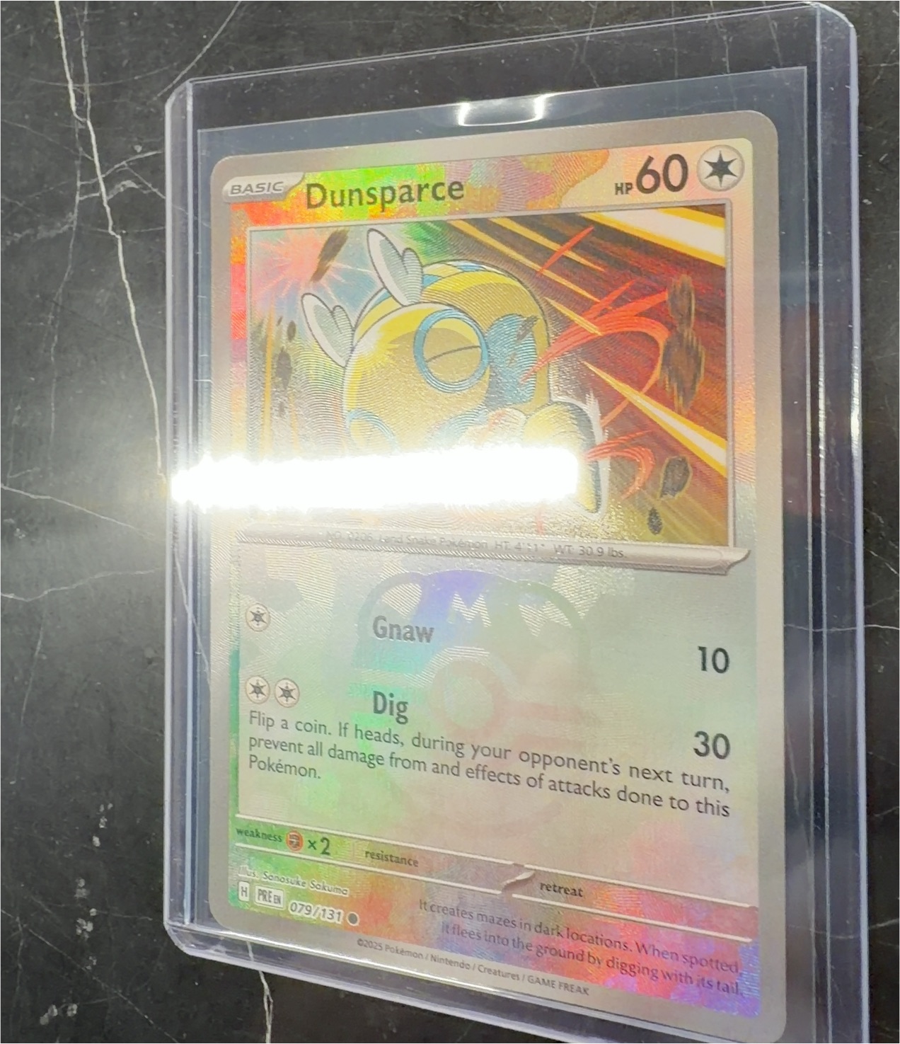 2025 Pokémon Mega Evolution #079 Dunsparce — front