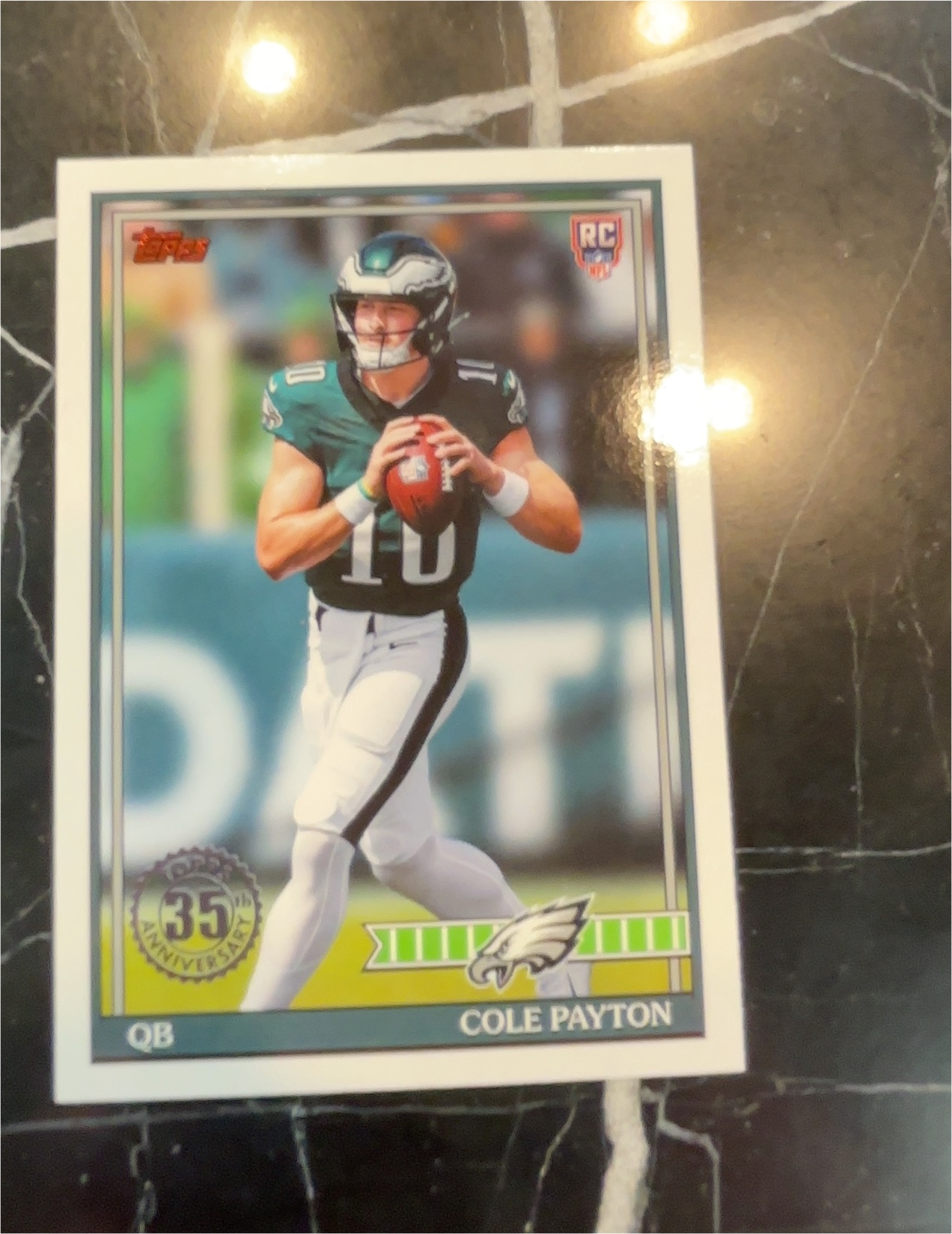 2024 Topps 1989 Topps Football 35th Anniversary Cole Payton — front