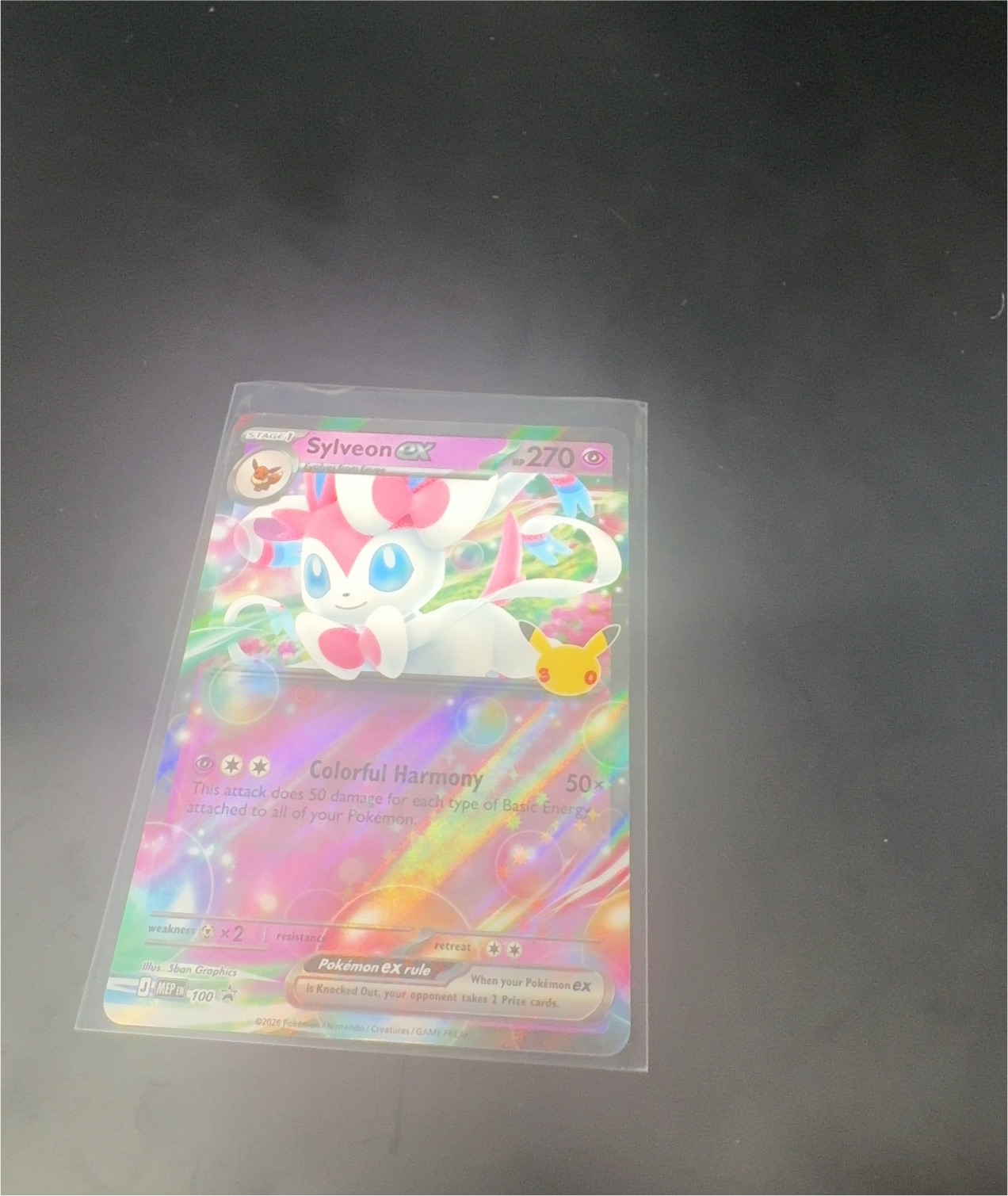 2025 Pokémon Prismatic Evolutions #156 Sylveon ex — front