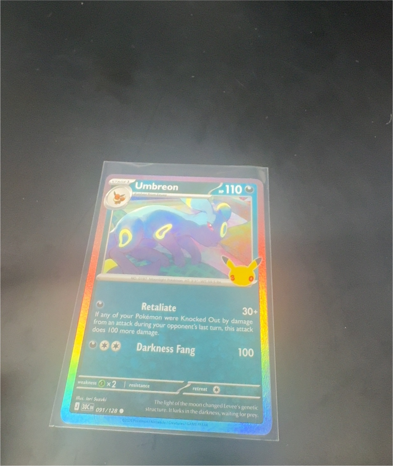 2026 Pokémon Perfect Order #091 Umbreon — front
