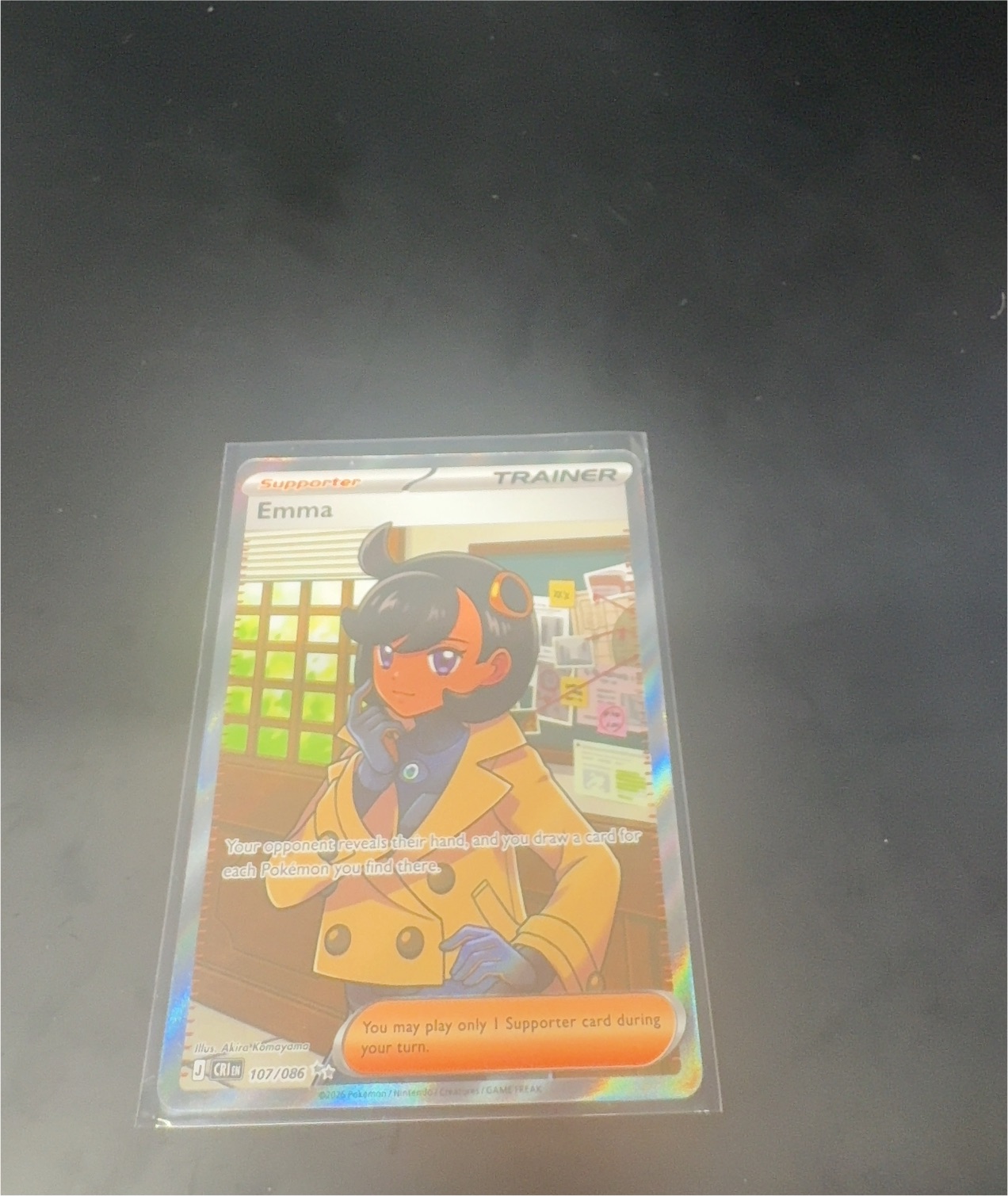 2025 Pokémon Mega Evolution—Perfect Order #107 Emma — front