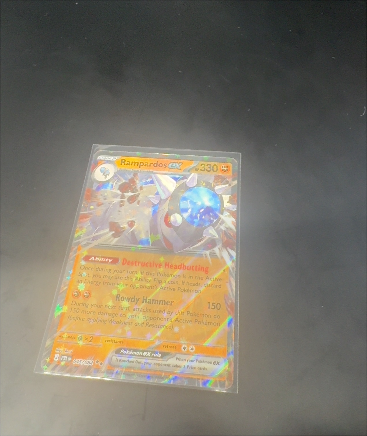 2025 Pokémon Mega Evolution—Phantasmal Flames #045 Rampardos ex — front