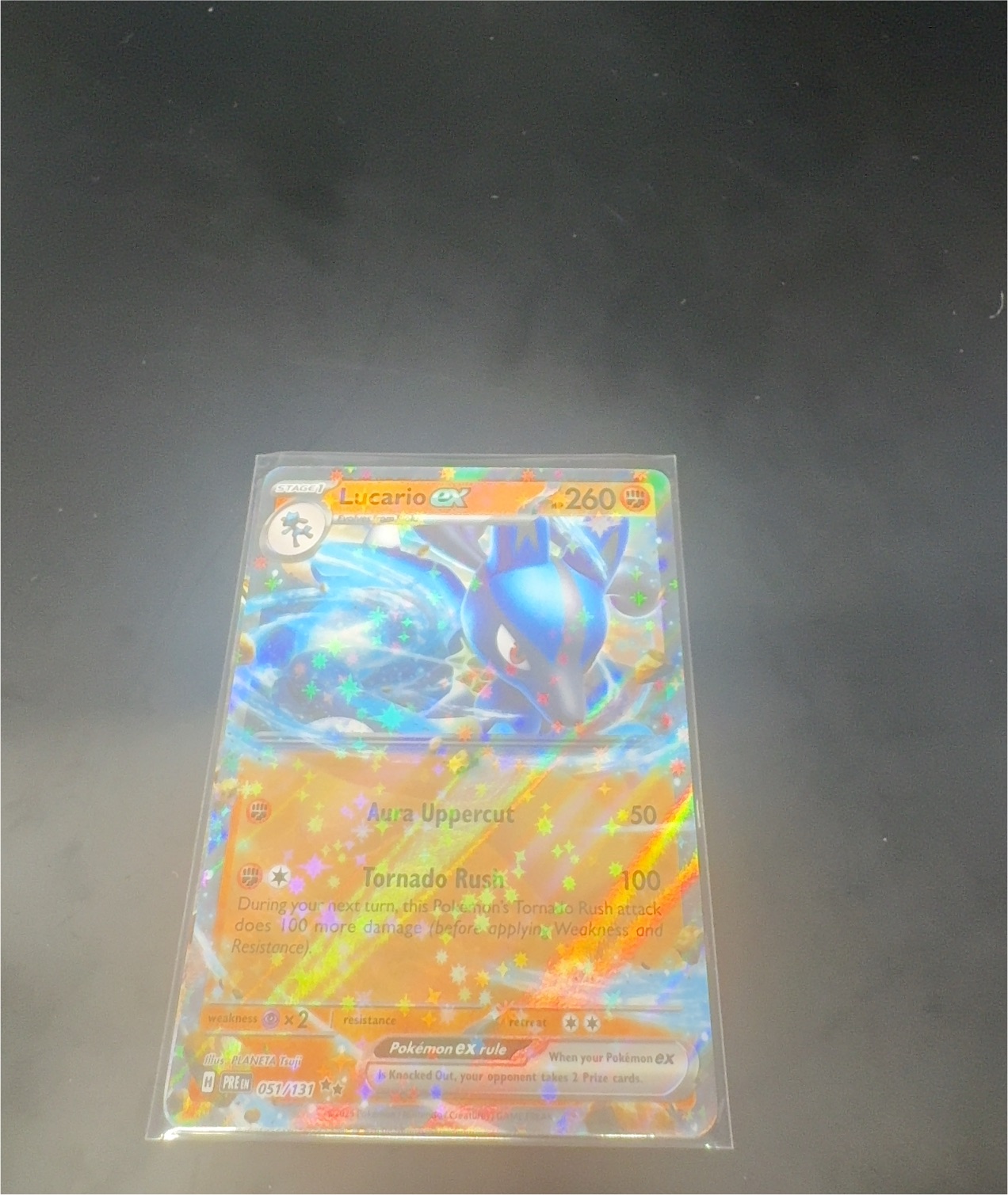 2025 Pokémon Prismatic Evolutions #051 Lucario ex — front