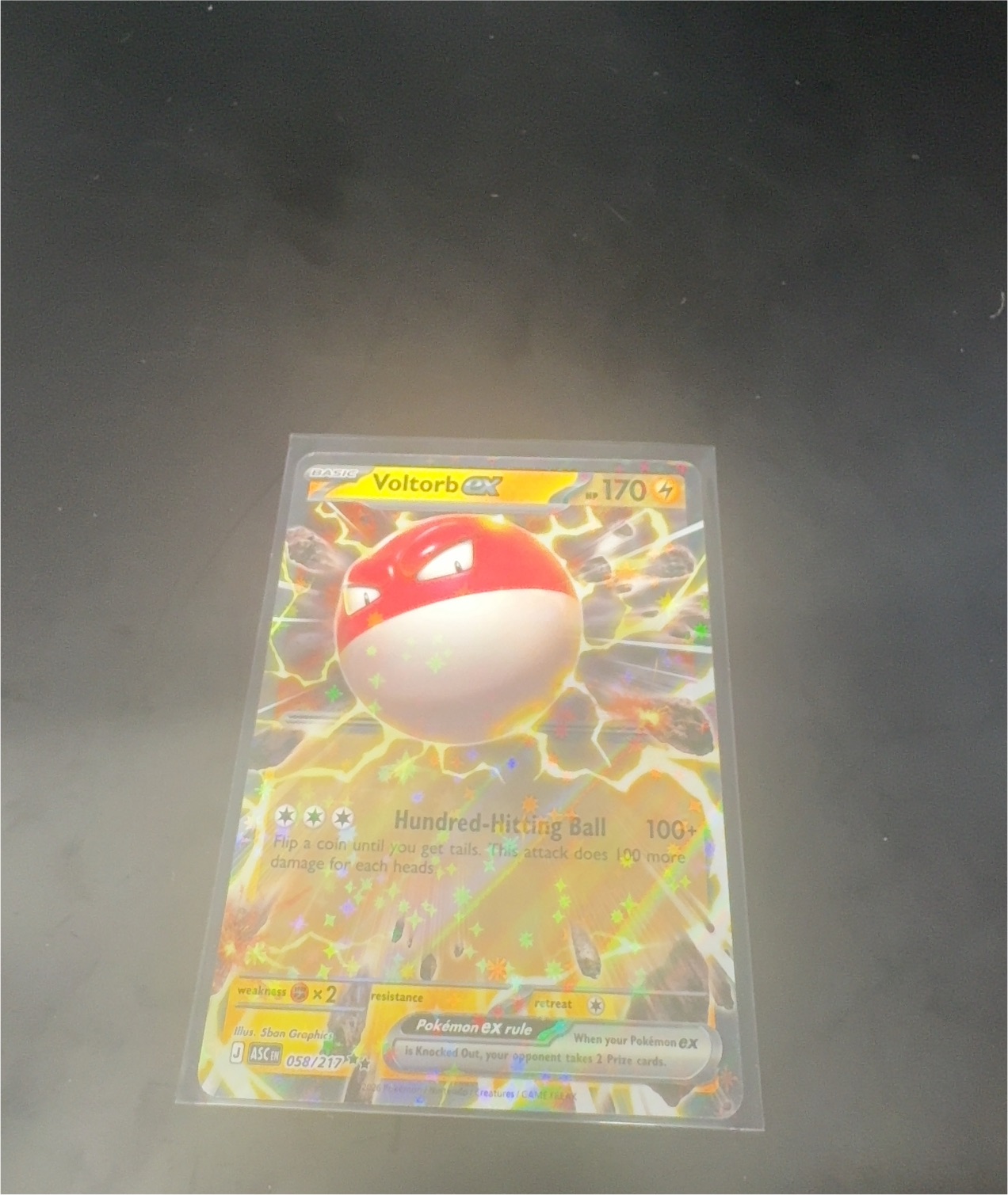 2026 Pokémon Mega Evolution—Perfect Order #058 Voltorb ex — front