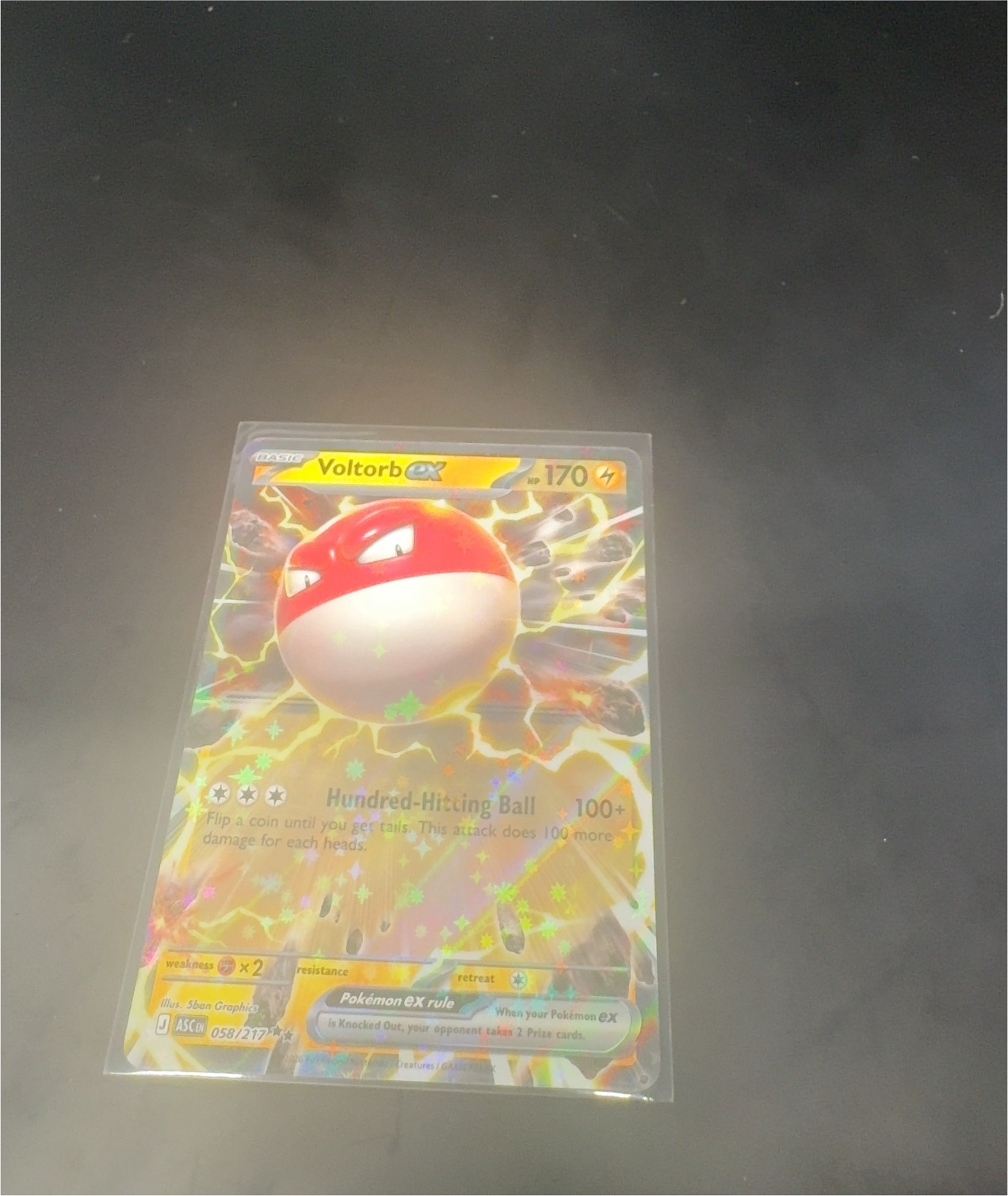 2025 Pokémon #058 Voltorb ex — front