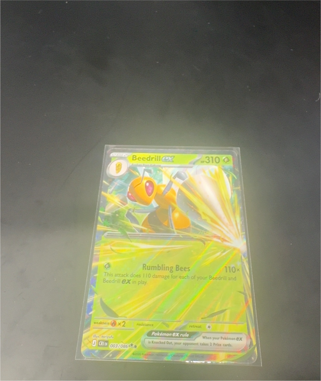 2026 Pokémon Mega Evolution—Perfect Order #003 Beedrill ex — front