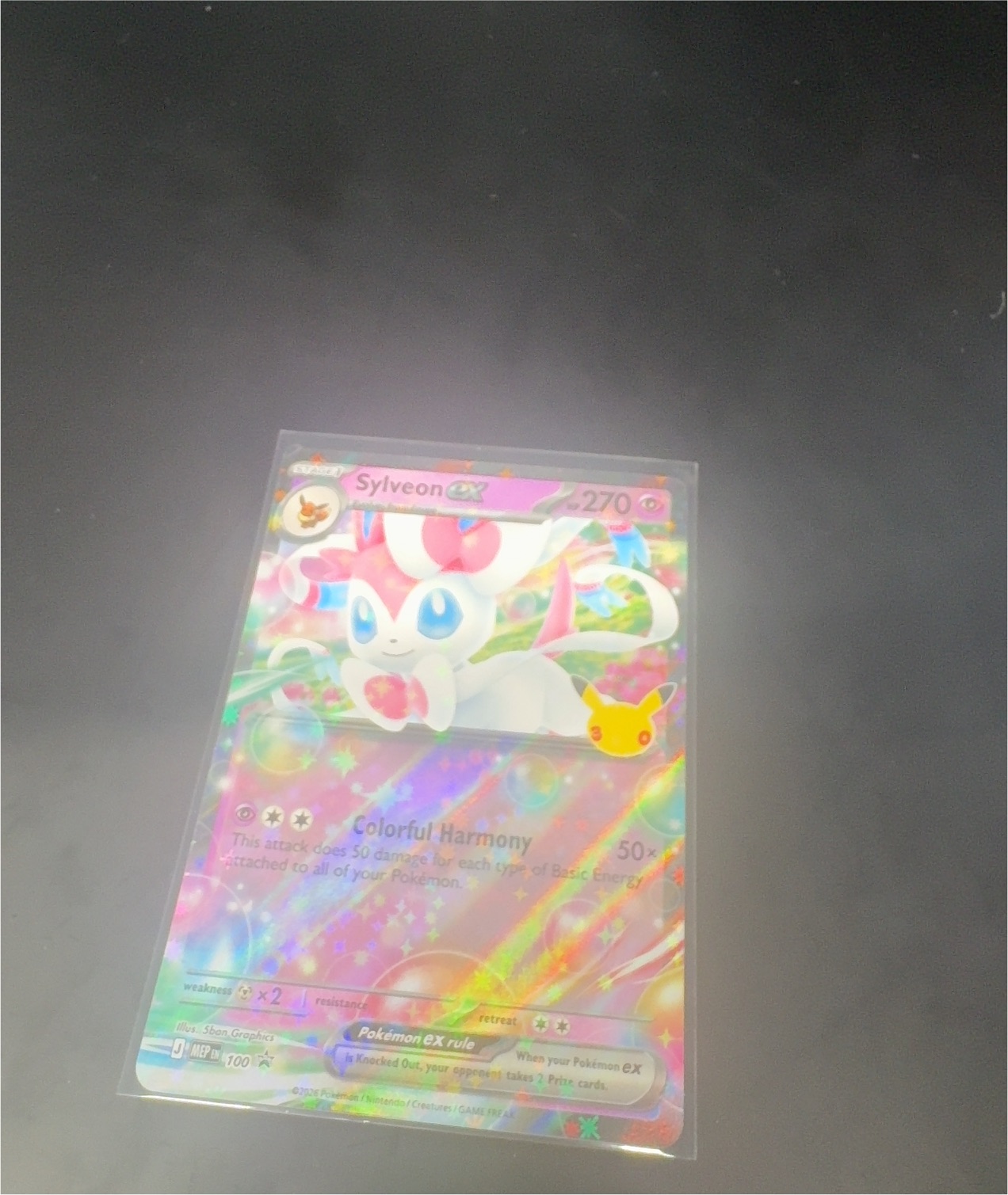 2025 Pokémon Prismatic Evolutions #156 Sylveon ex — front