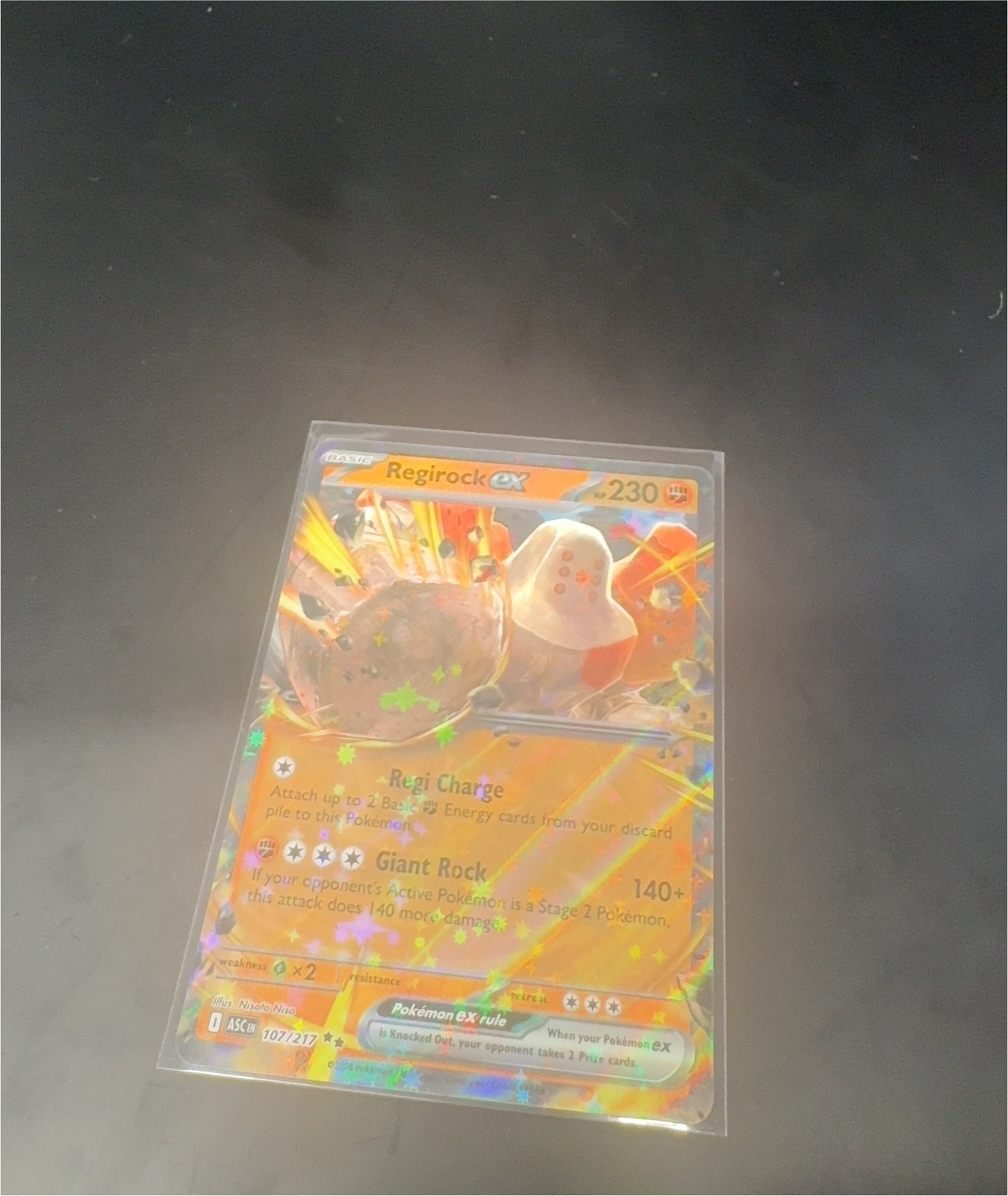 2026 Pokémon #107 Regirock ex — front