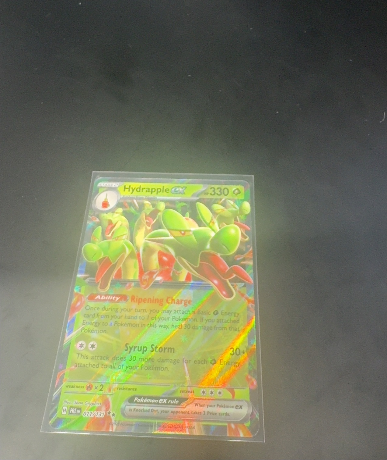 2024 Pokémon Prismatic Evolutions #011 Hydrapple ex — front