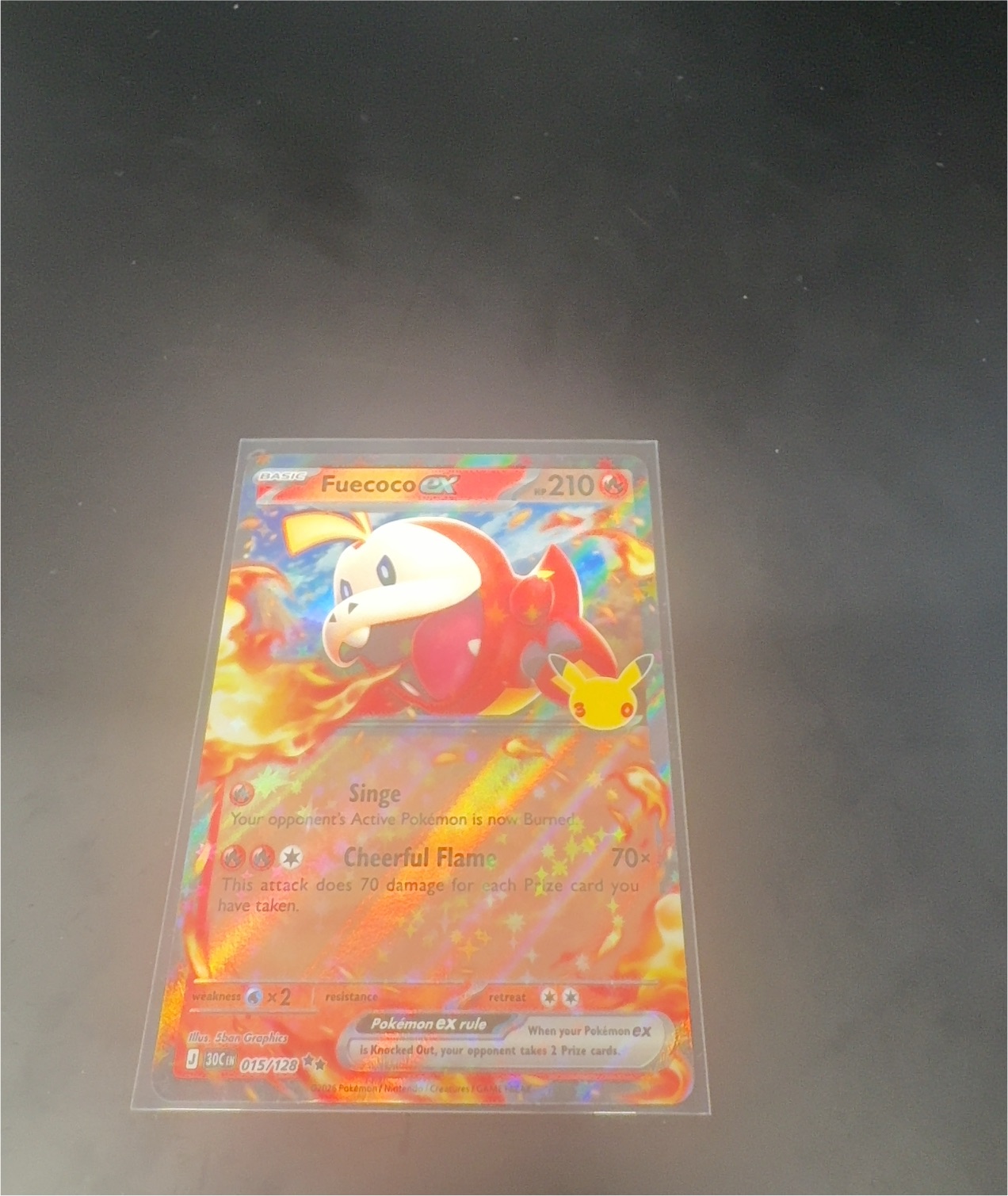 2025 Pokémon #015 Fuecoco ex — front