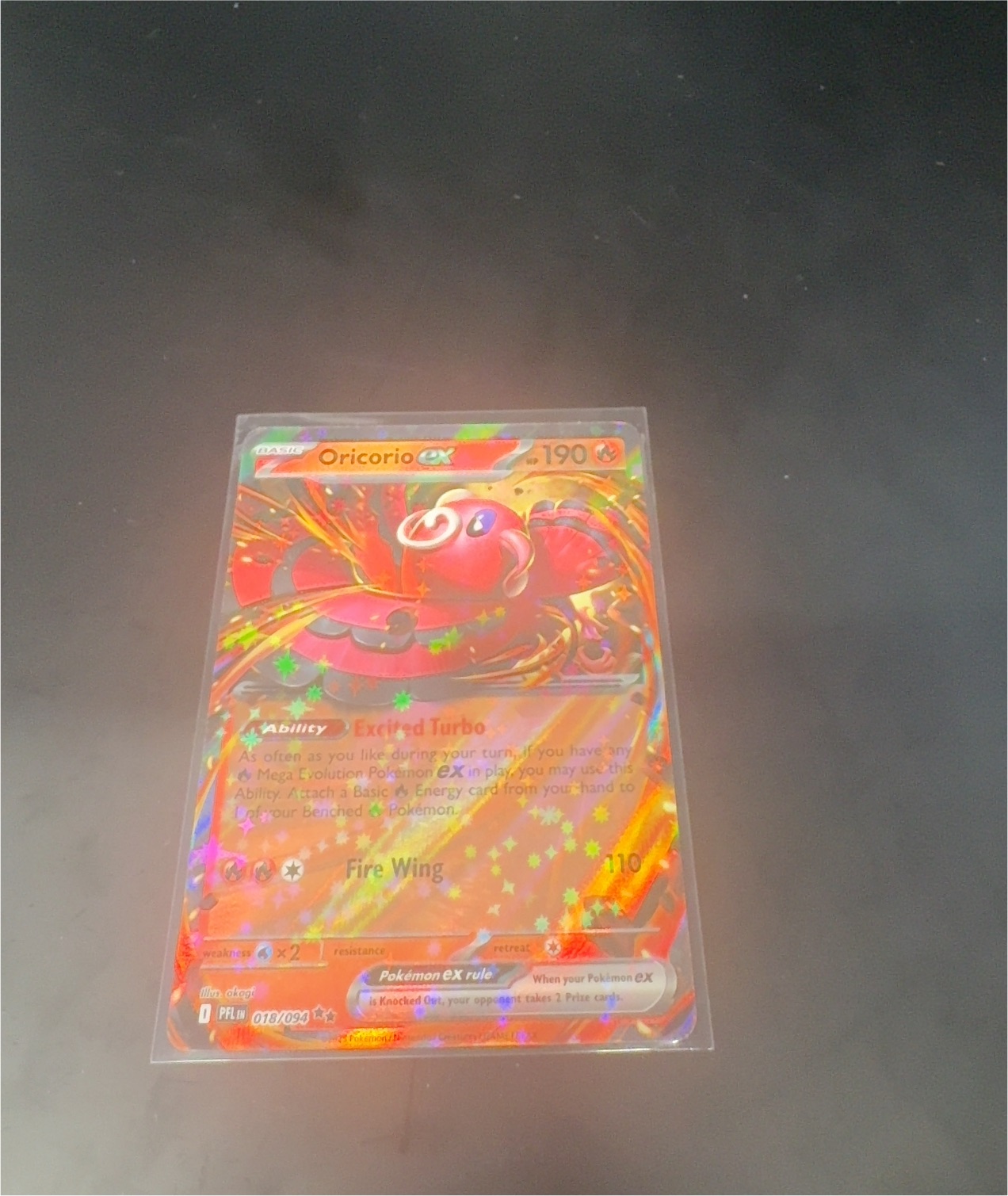 2023 Pokémon #018 Oricorio ex — front