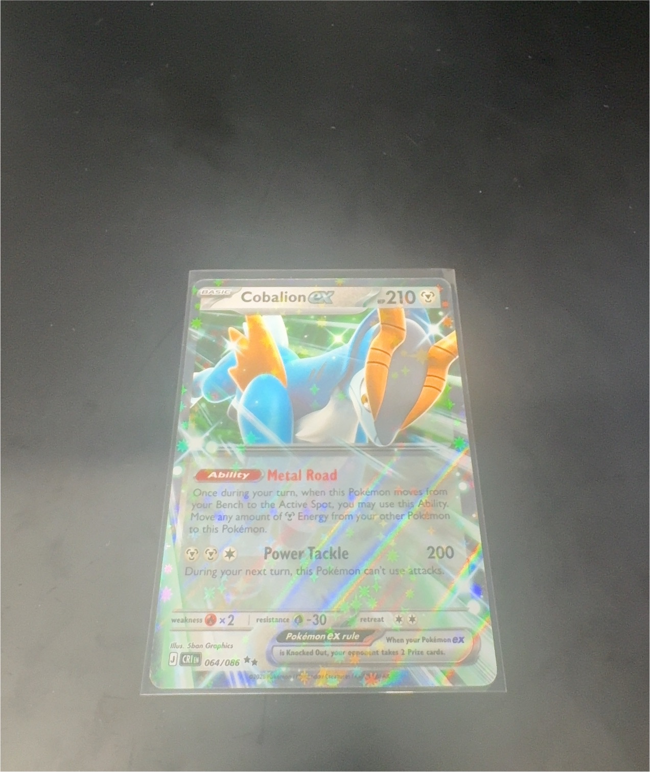2025 Pokémon Black Bolt #064 Cobalion ex — front