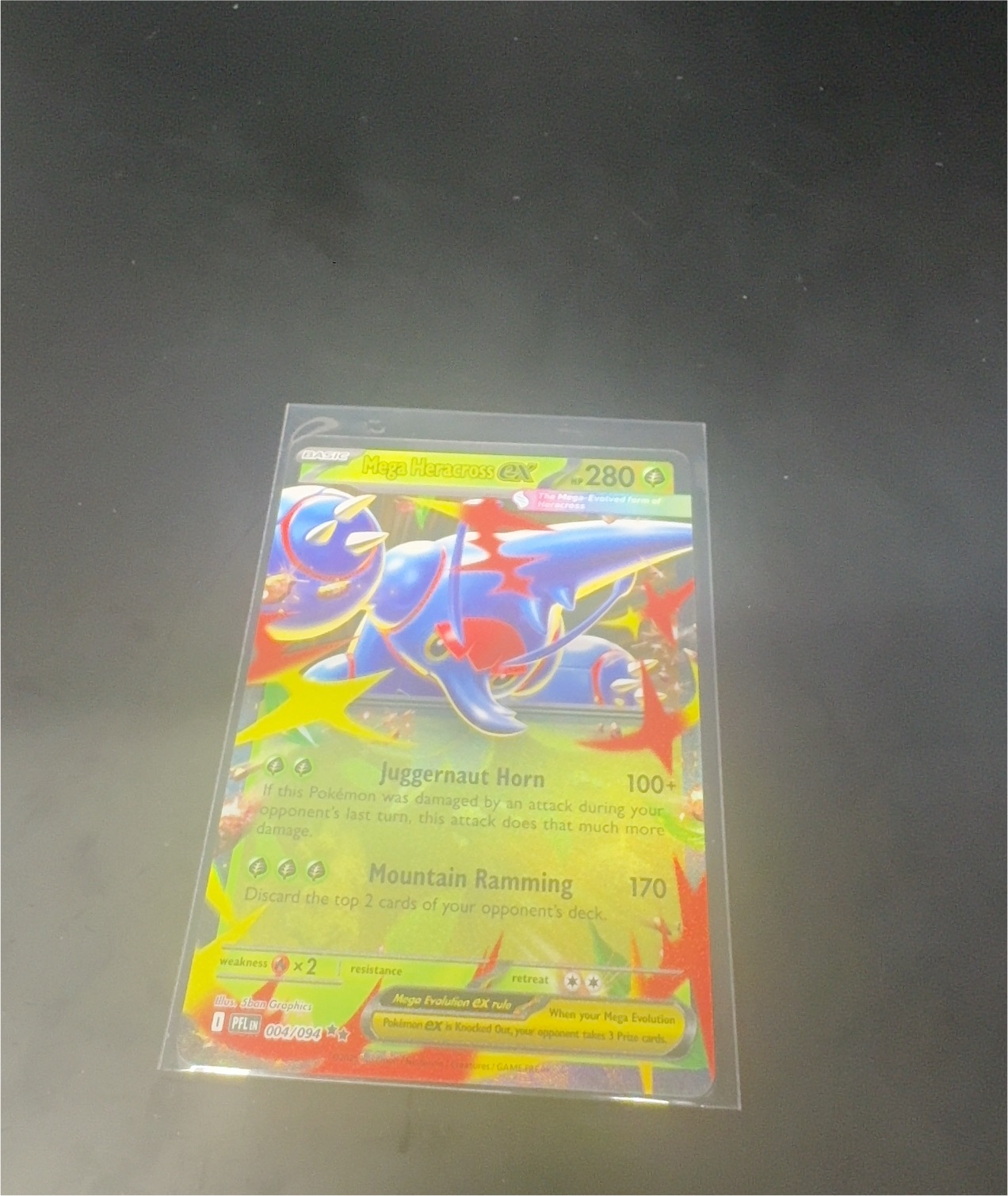 2025 Pokémon Mega Evolution #004 Mega Heracross ex — front