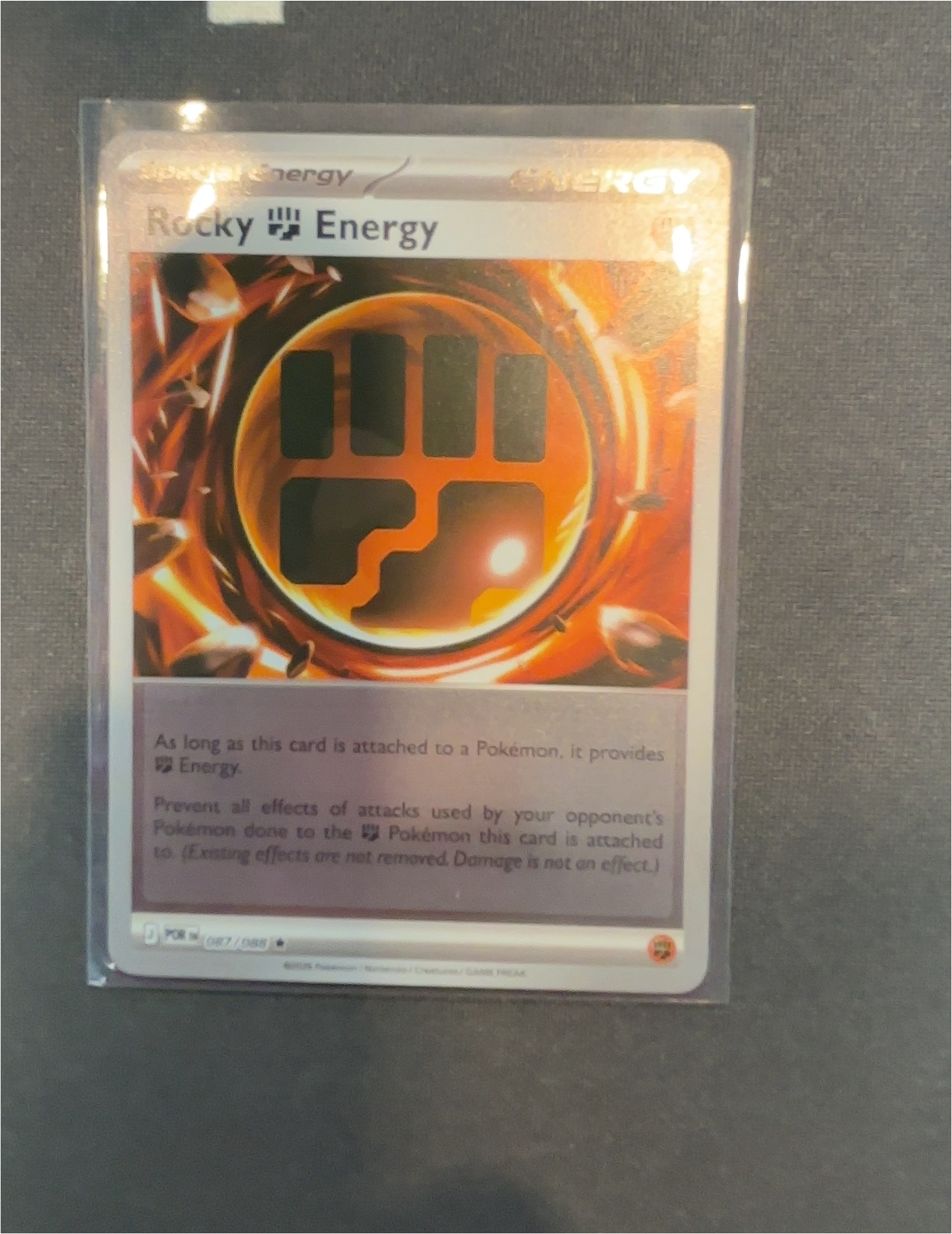 2025 Pokémon #087 Rocky Energy — front
