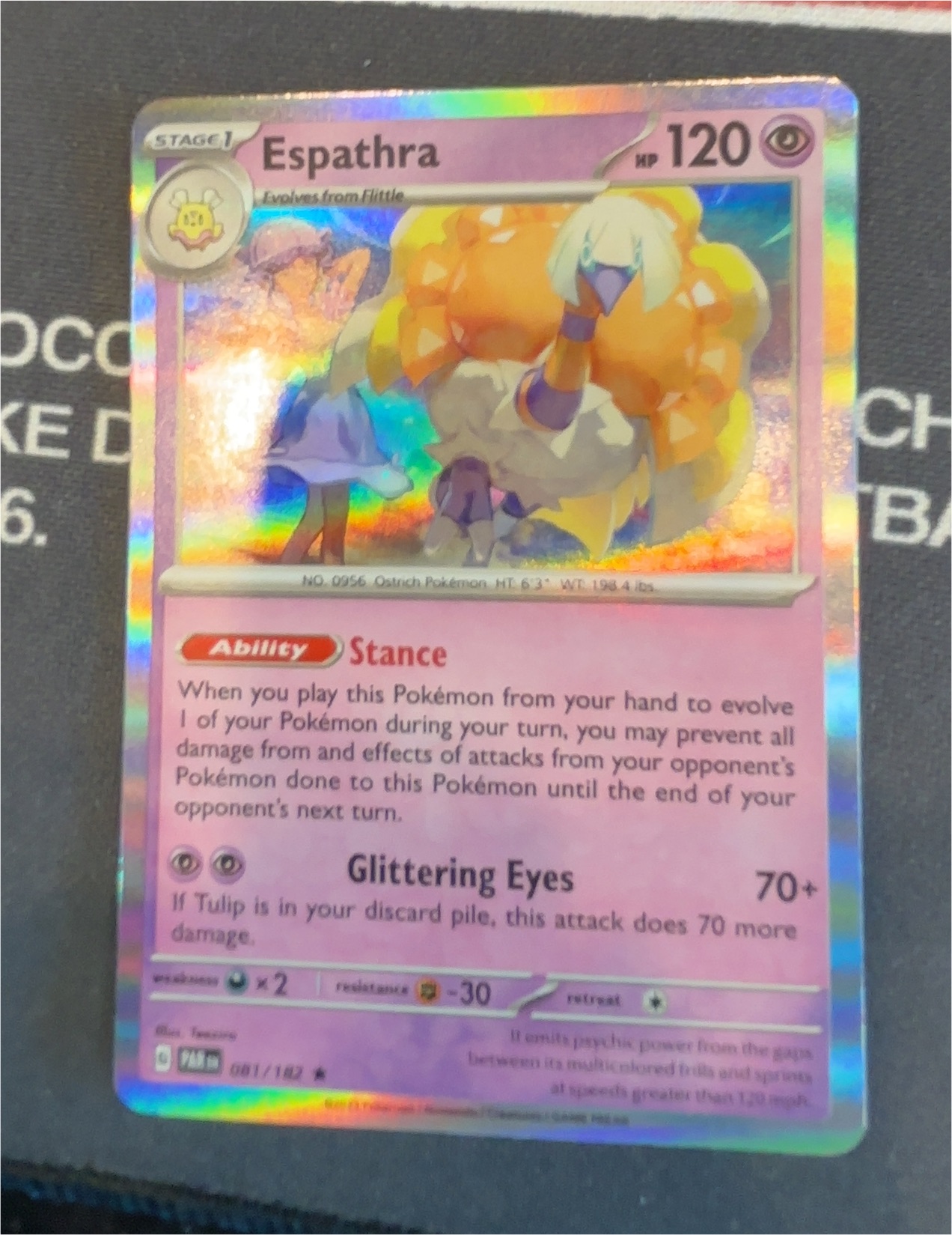 2023 Pokémon Paldea Evolved #069 Espathra — front