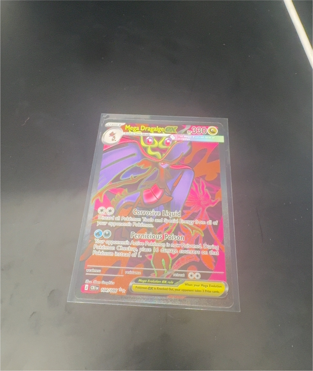 2025 Pokémon #104 Mega Dragalge ex — front