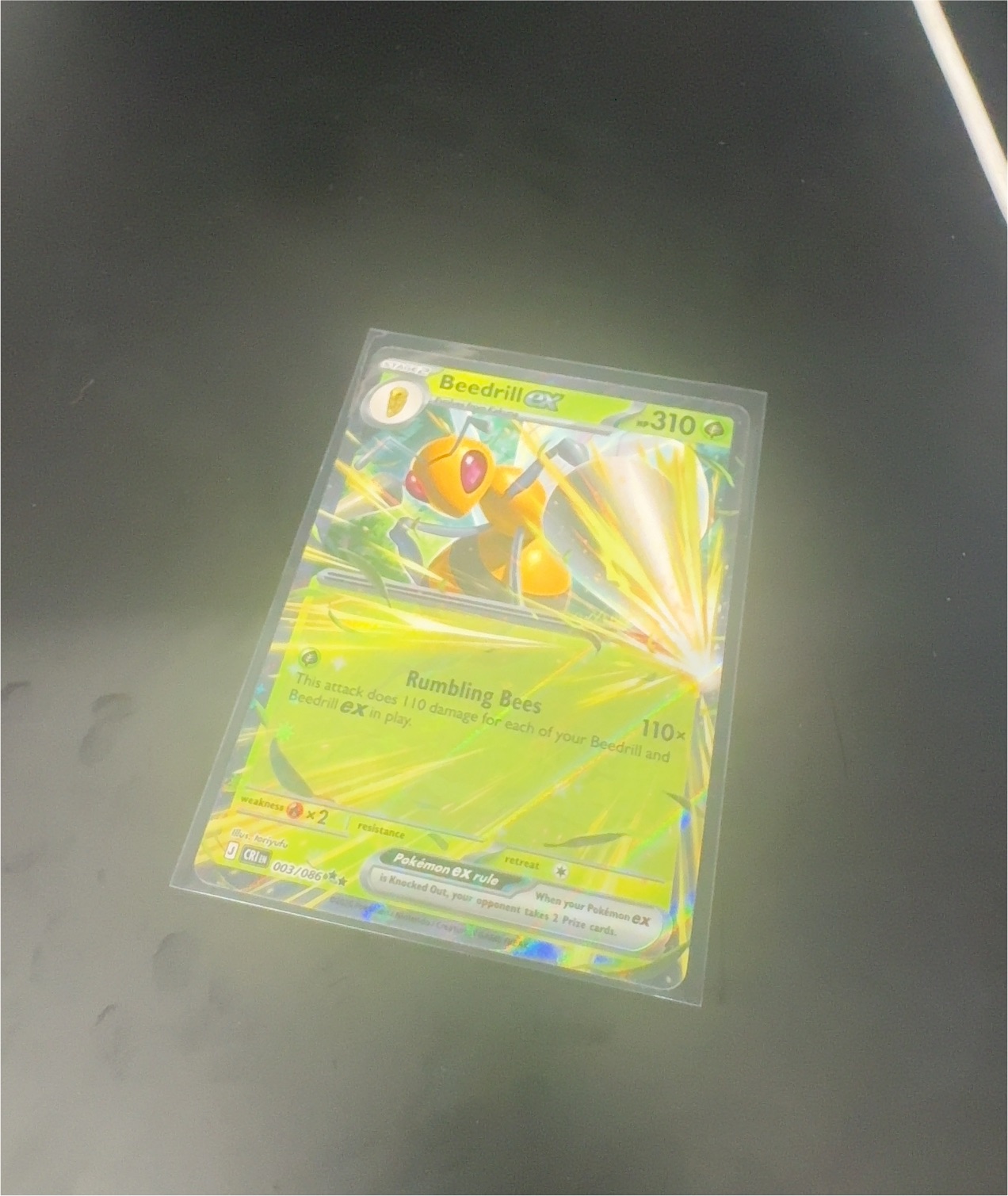 2026 Pokémon #003 Beedrill ex — front