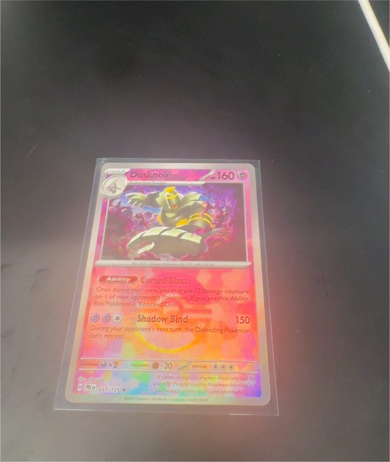 2025 Pokémon #037 Dusknoir — front