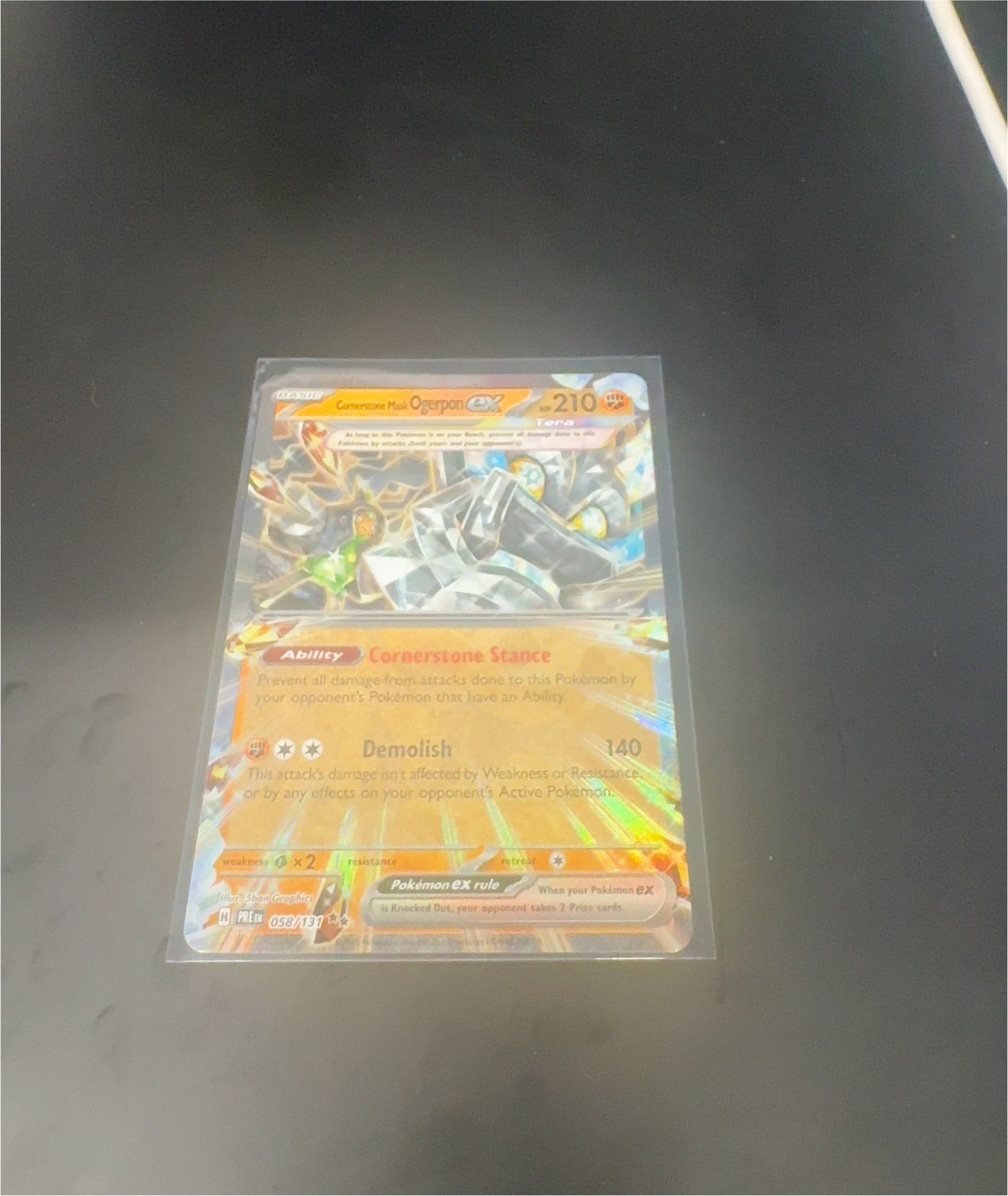 2024 Pokémon Cornerstone Mask Ogerpon ex #058 — front