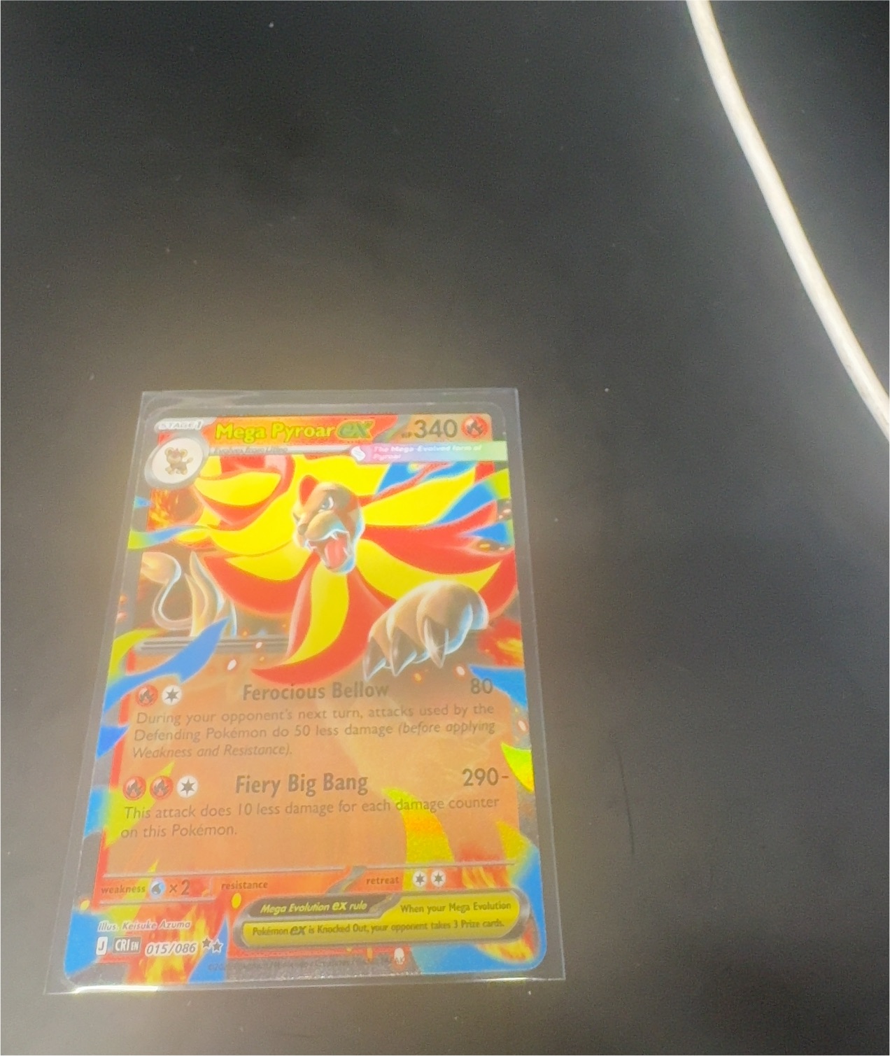 2025 Pokémon #015 Mega Pyroar ex — front