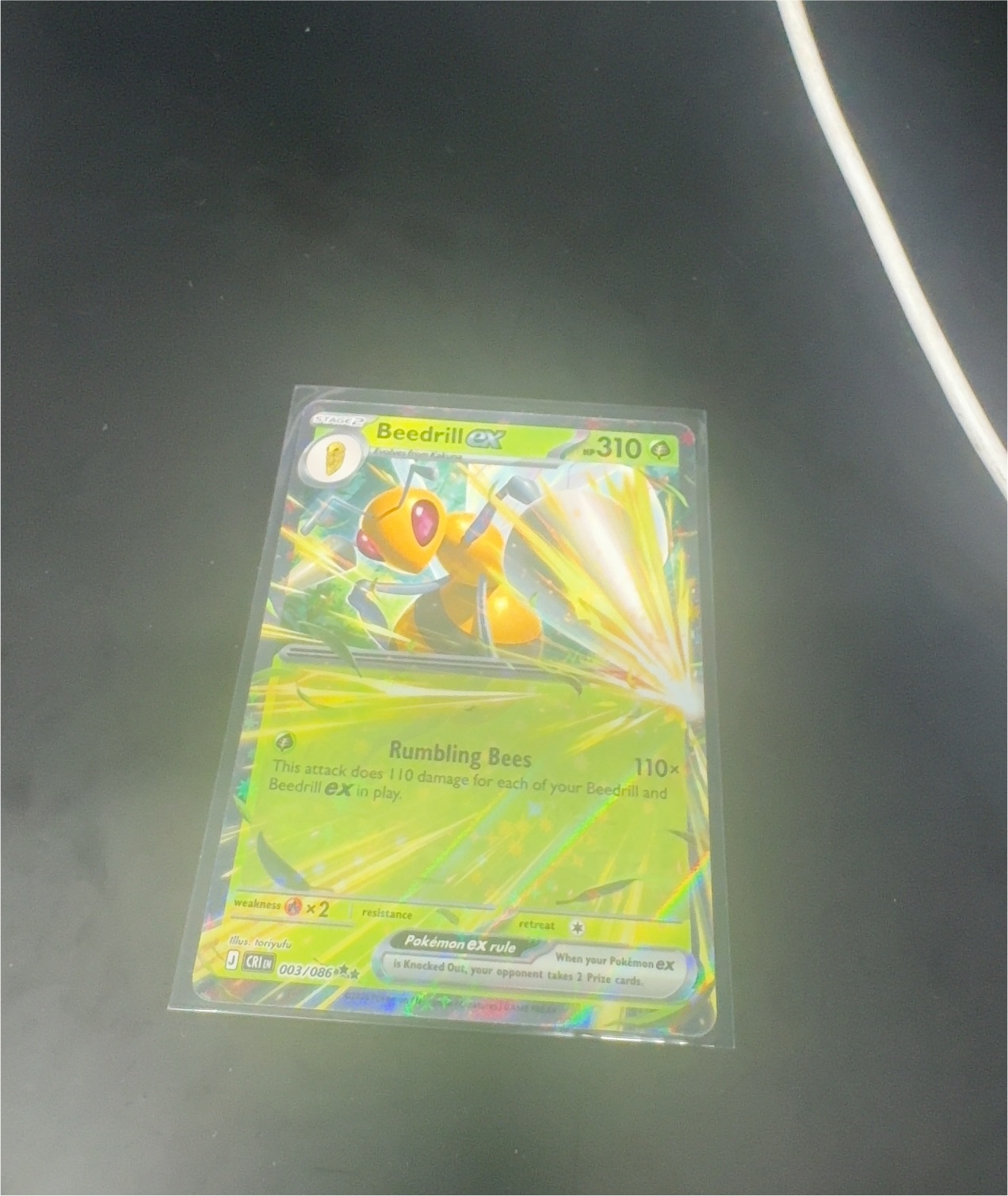 2026 Pokémon Mega Evolution—Perfect Order #003 Beedrill ex — front
