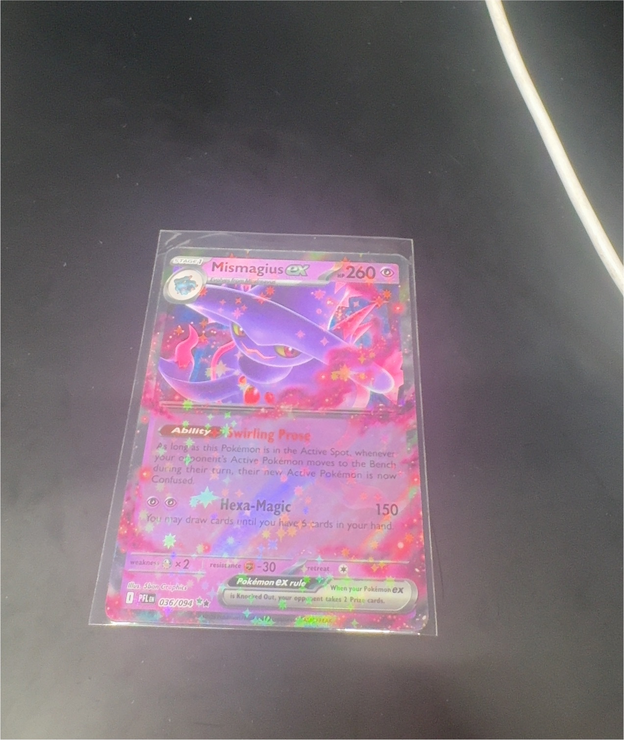 2025 Pokémon Phantasmal Flames #036 Mismagius ex — front