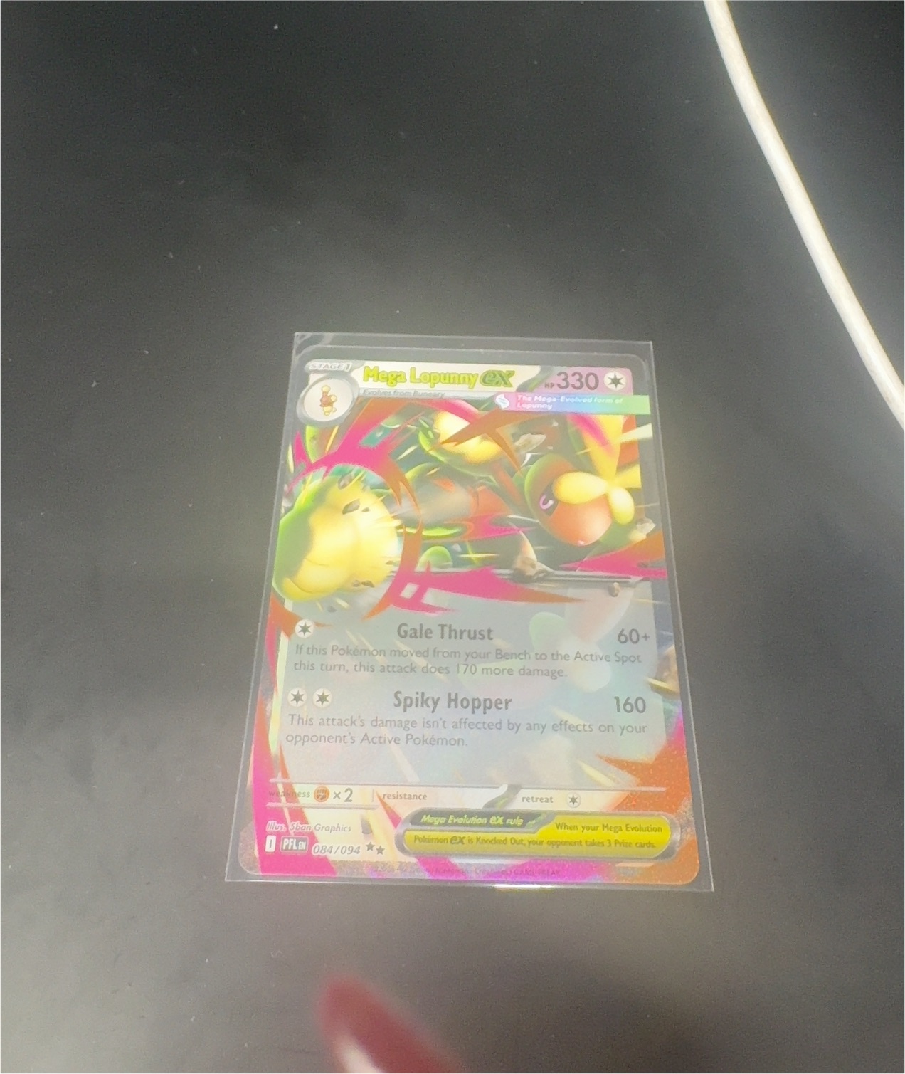 2025 Pokémon Mega Evolution—Phantasmal Flames #084 Mega Lopunny ex — front