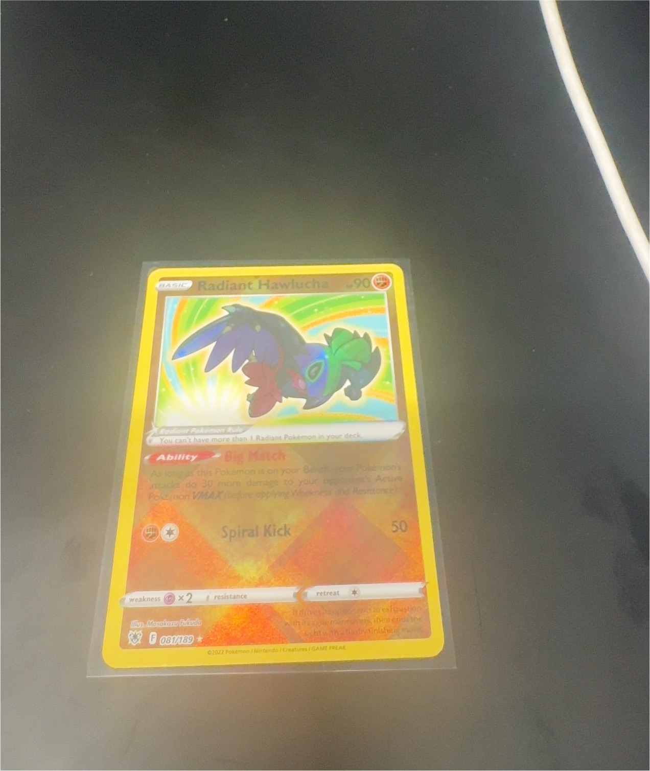 2022 Pokémon GO #081 Radiant Hawlucha — front