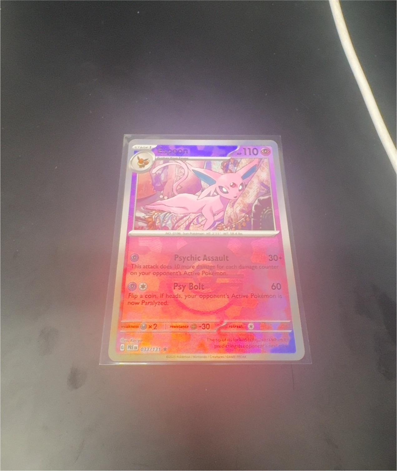 2025 Pokémon Prismatic Evolutions #033 Espeon — front