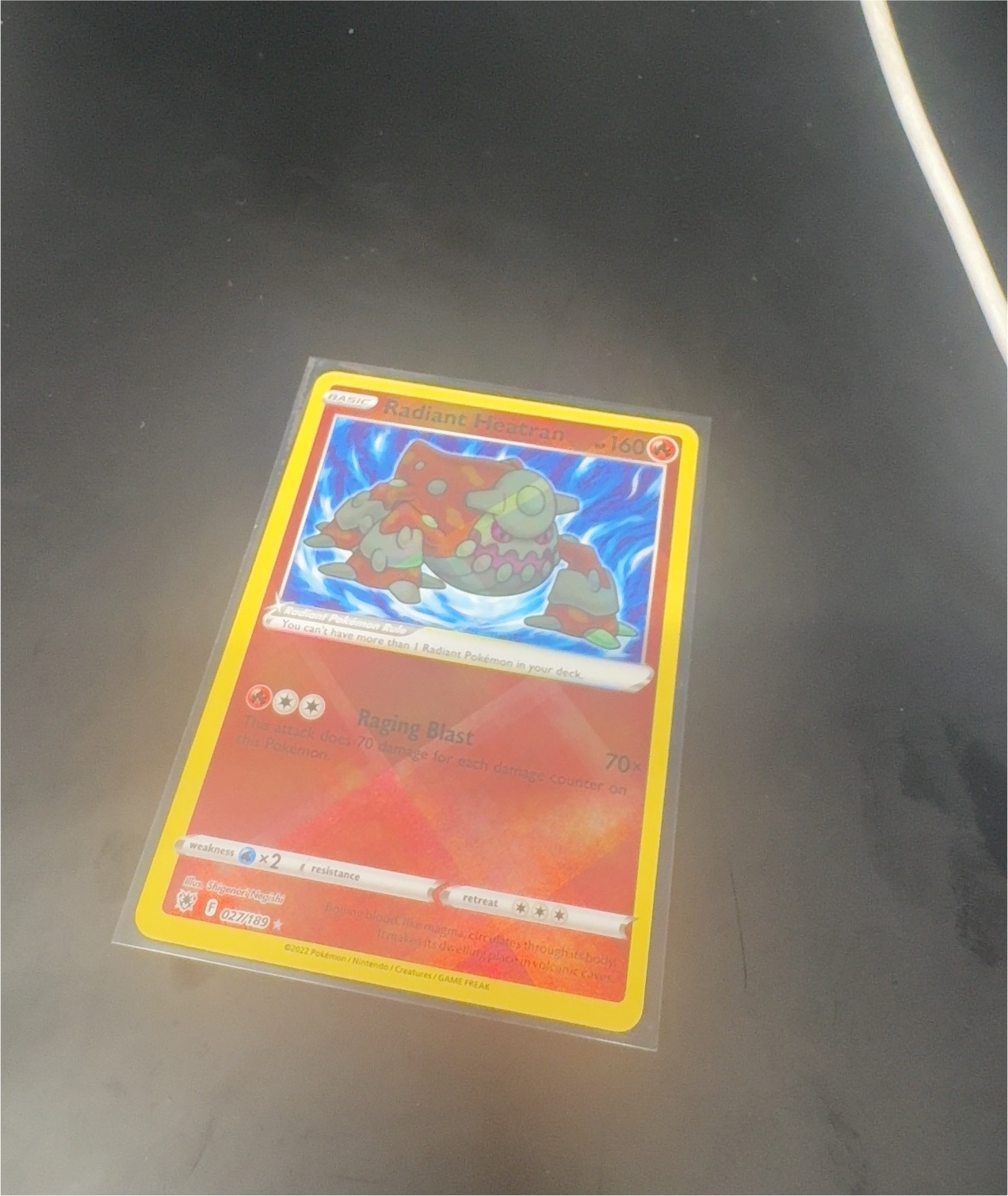 2022 Pokémon Astral Radiance #027 Radiant Heatran — front