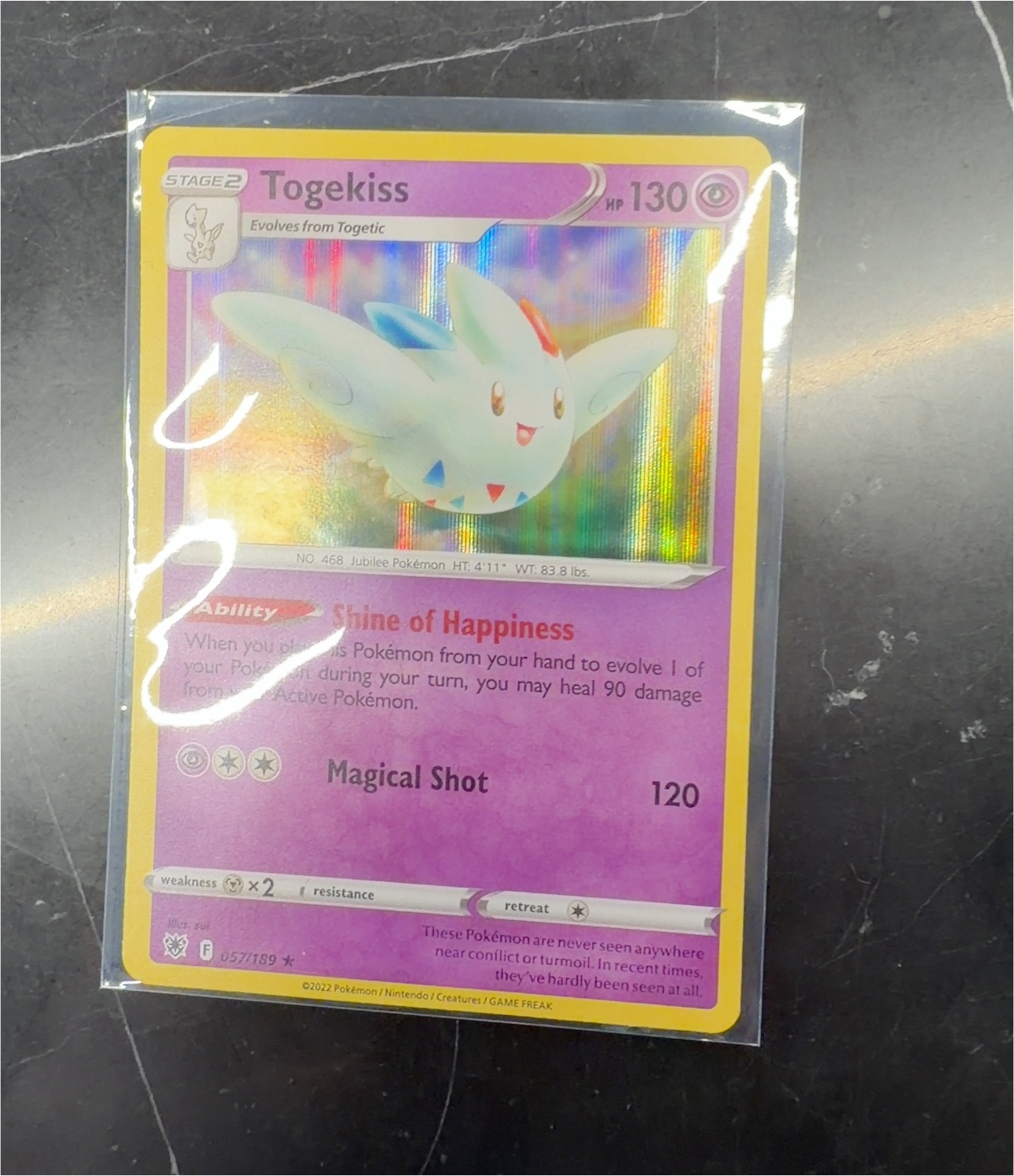 2022 Pokémon Astral Radiance #057 Togekiss — front