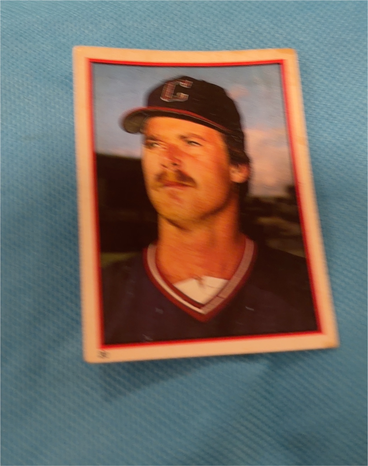 1981 Cleveland Indians Team Issue Len Barker — front