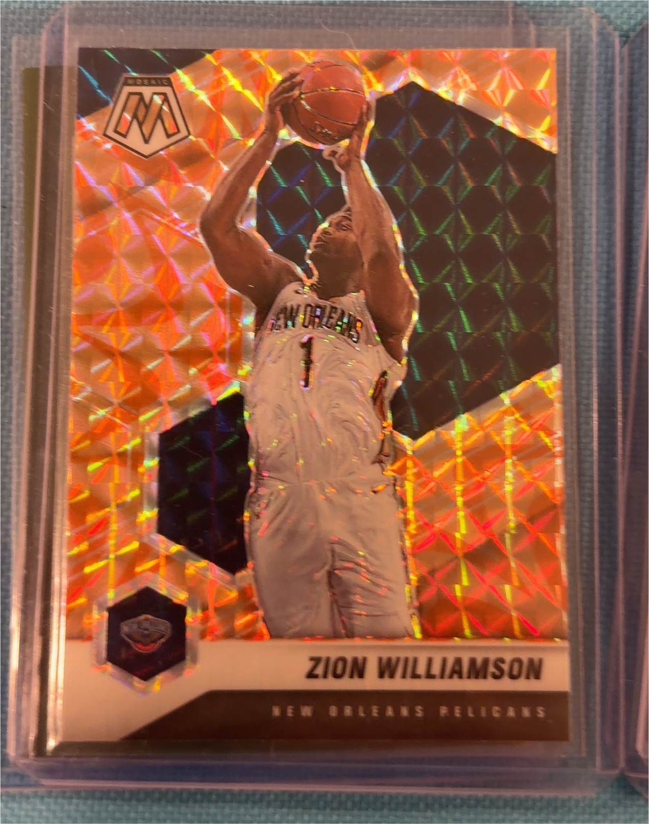 2019 Panini Mosaic #219 Zion Williamson — front